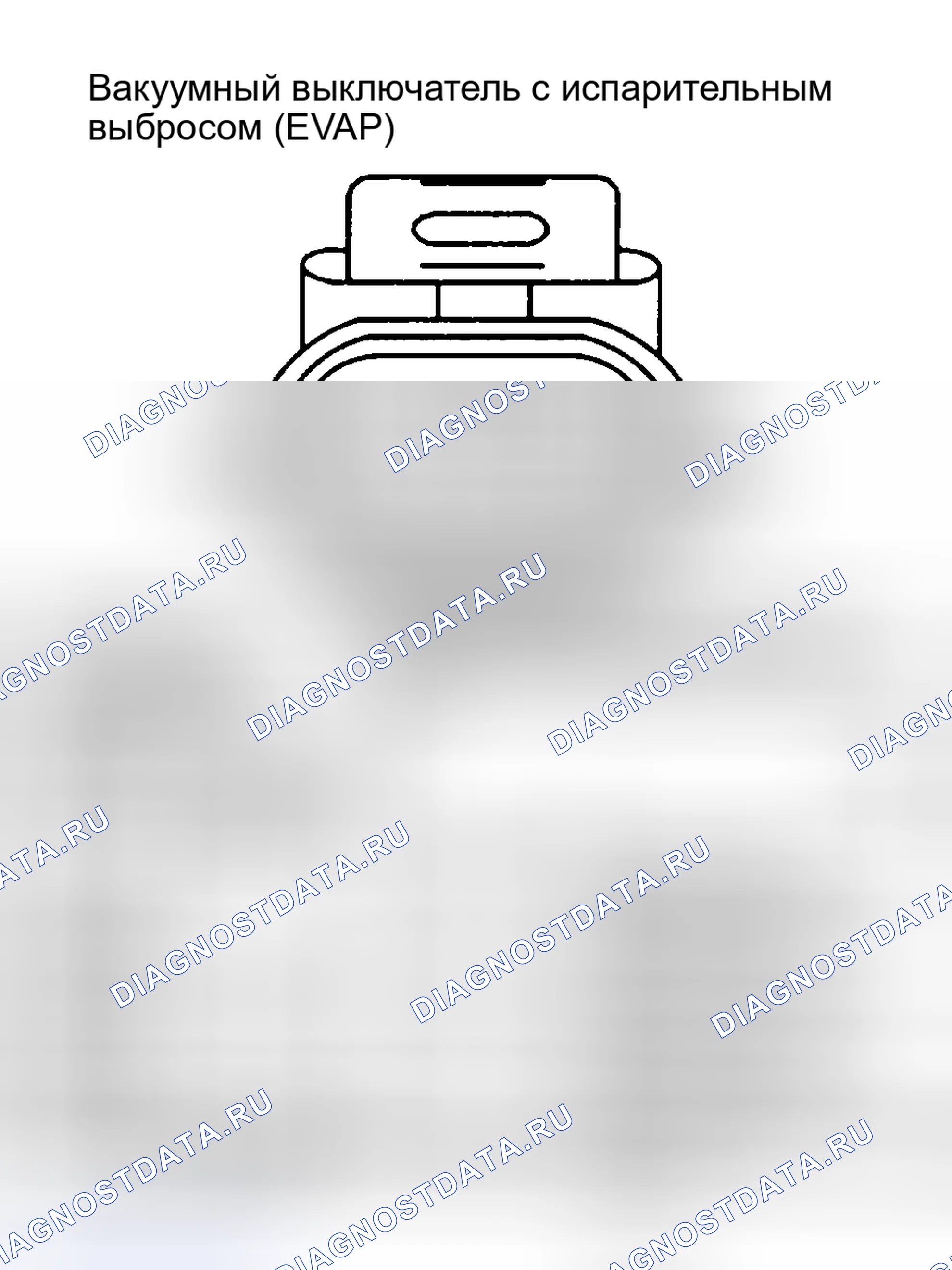 Рис. 152: ВАКУУМНЫЙ ВЫКЛЮЧАТЕЛЬ ЕМКОСТИ С ИСПАРИТЕЛЬНЫМИ ВЫБРОСАМИ (EVAP). Chevrolet Chevy Express G1500 