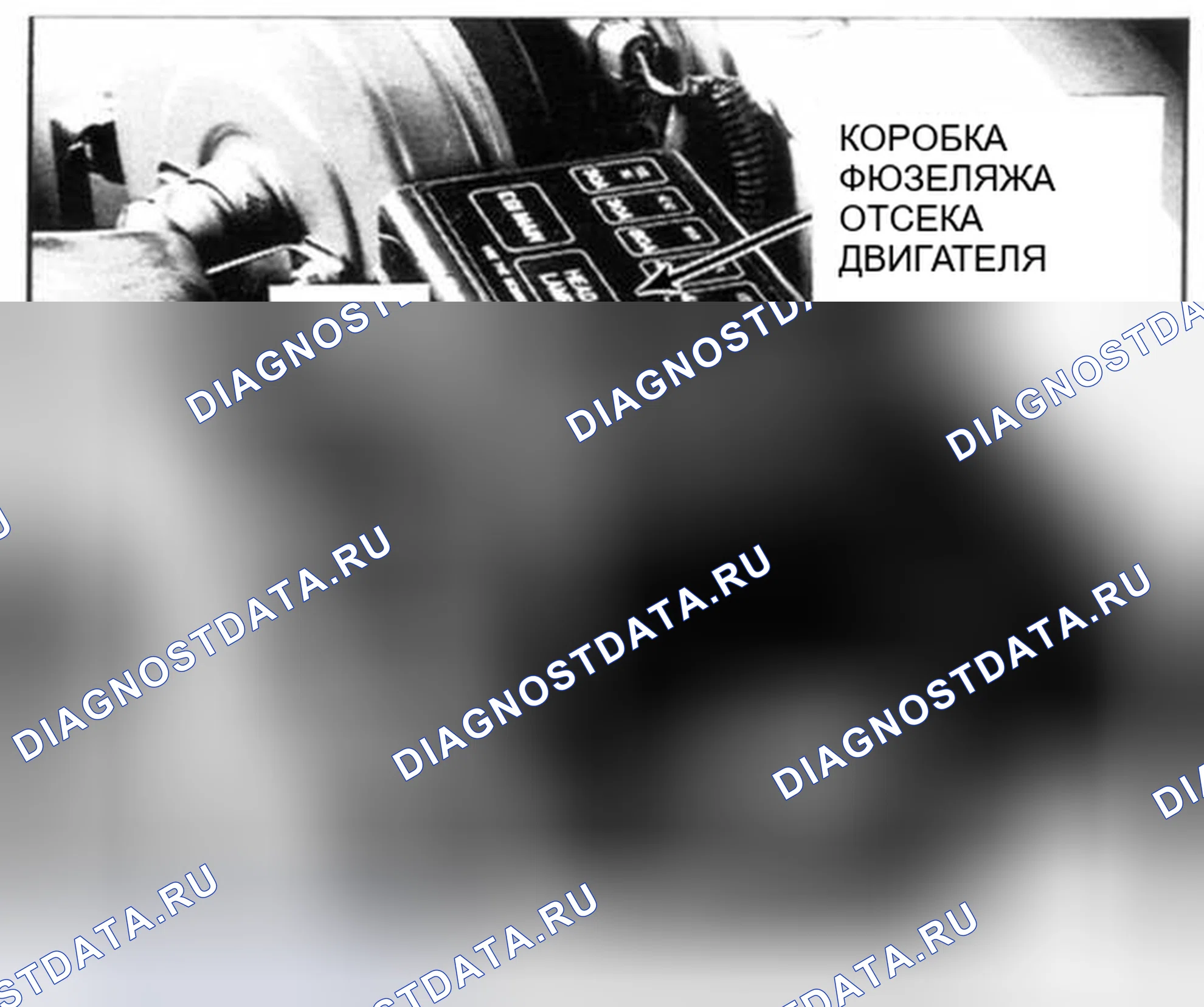 Рис. 3: КОРОБКА ПРЕДОХРАНИТЕЛЕЙ / РЕЛЕ МОТОРНОГО ОТСЕКА. Kia Sephia I рестайлинг