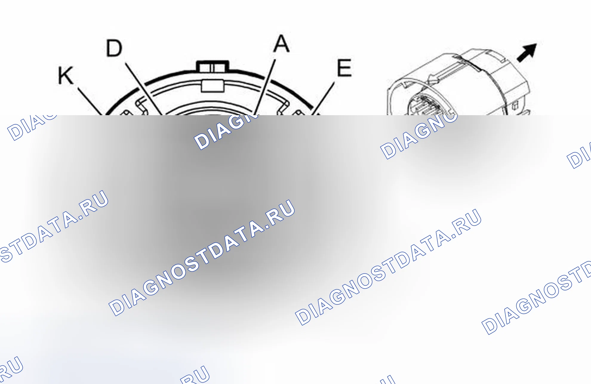 Рис. 8: Жгут двигателя X175 к жгуту трансмиссии (M30). Chevrolet Colorado I