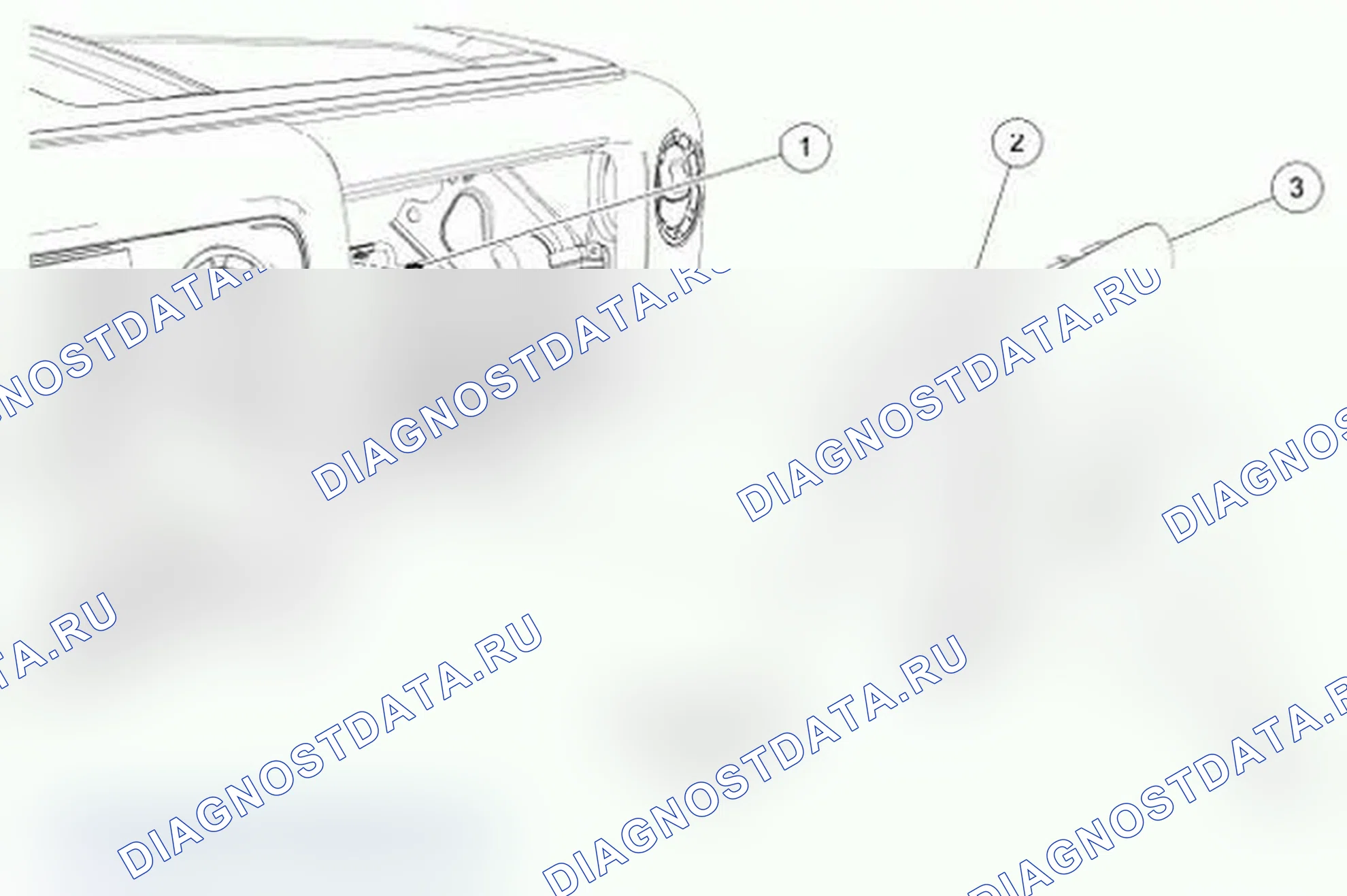 Рис. 52: Модуль подушек безопасности для пассажиров. Ford Cutaway E350 Super Duty 