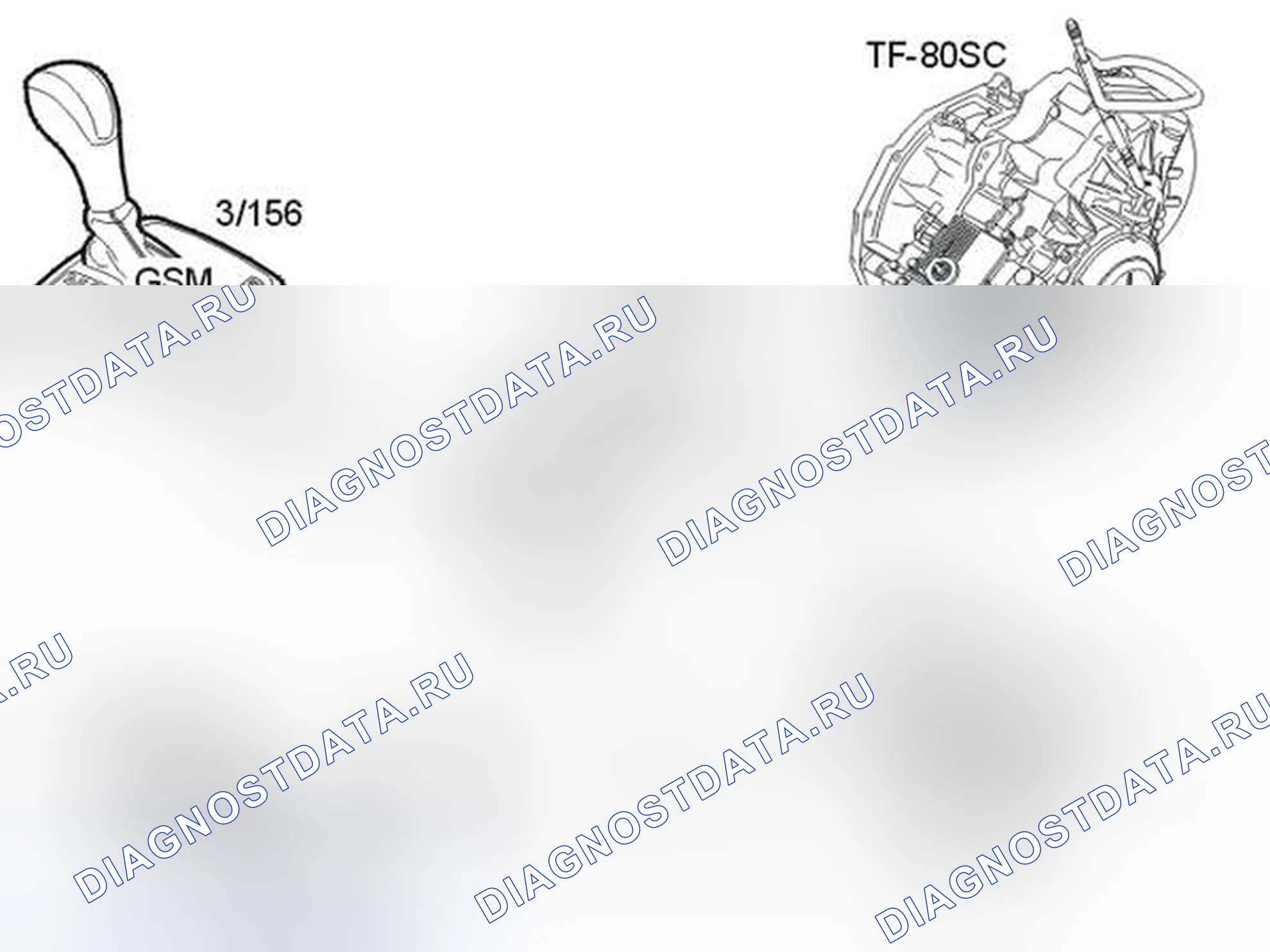 Рис. 509: Модуль селектора передач (GSM). Volvo S60 I