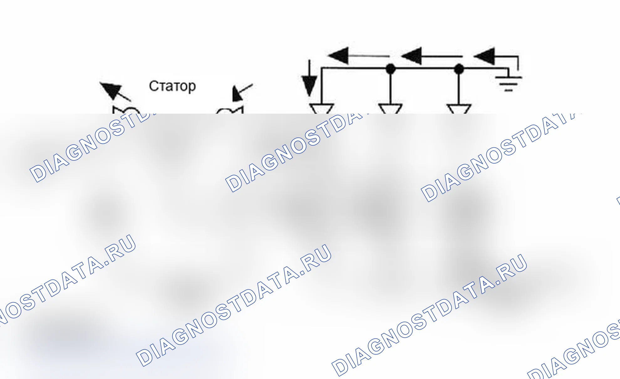 Рис. 42: Трехфазное регулирование напряжения. BMW X5 M E70