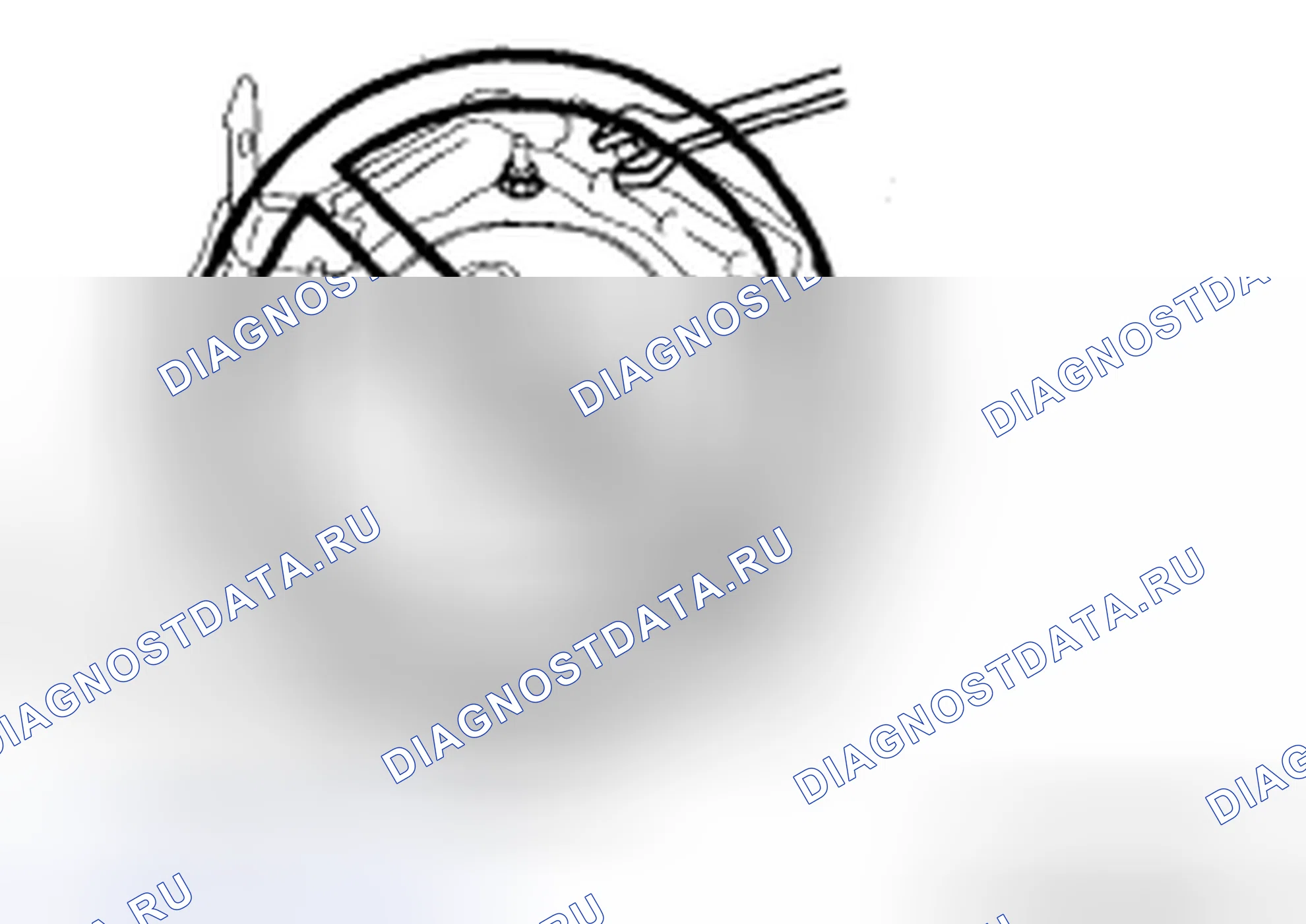 Рис. 27: Разборка компонентов системы подушек безопасности. Mazda CX-9 I