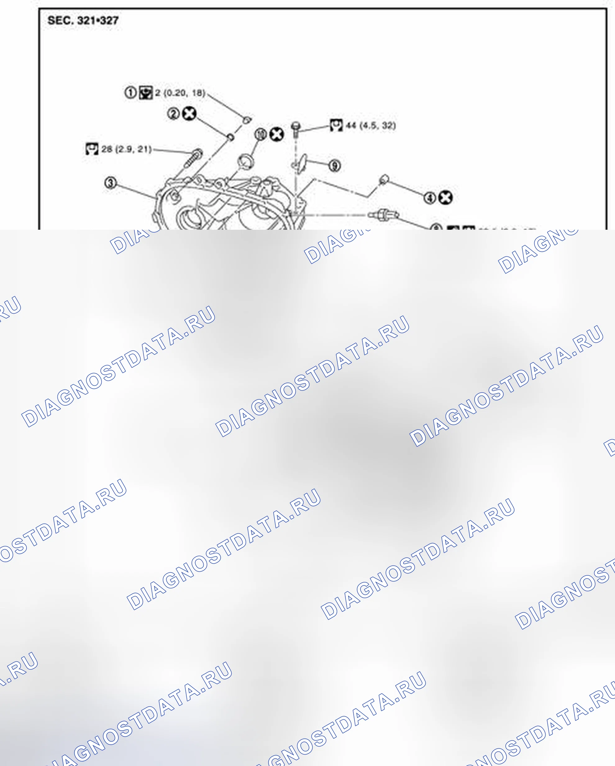 Рис. 6: КОРПУС И КОЖУХ. Nissan Cube III