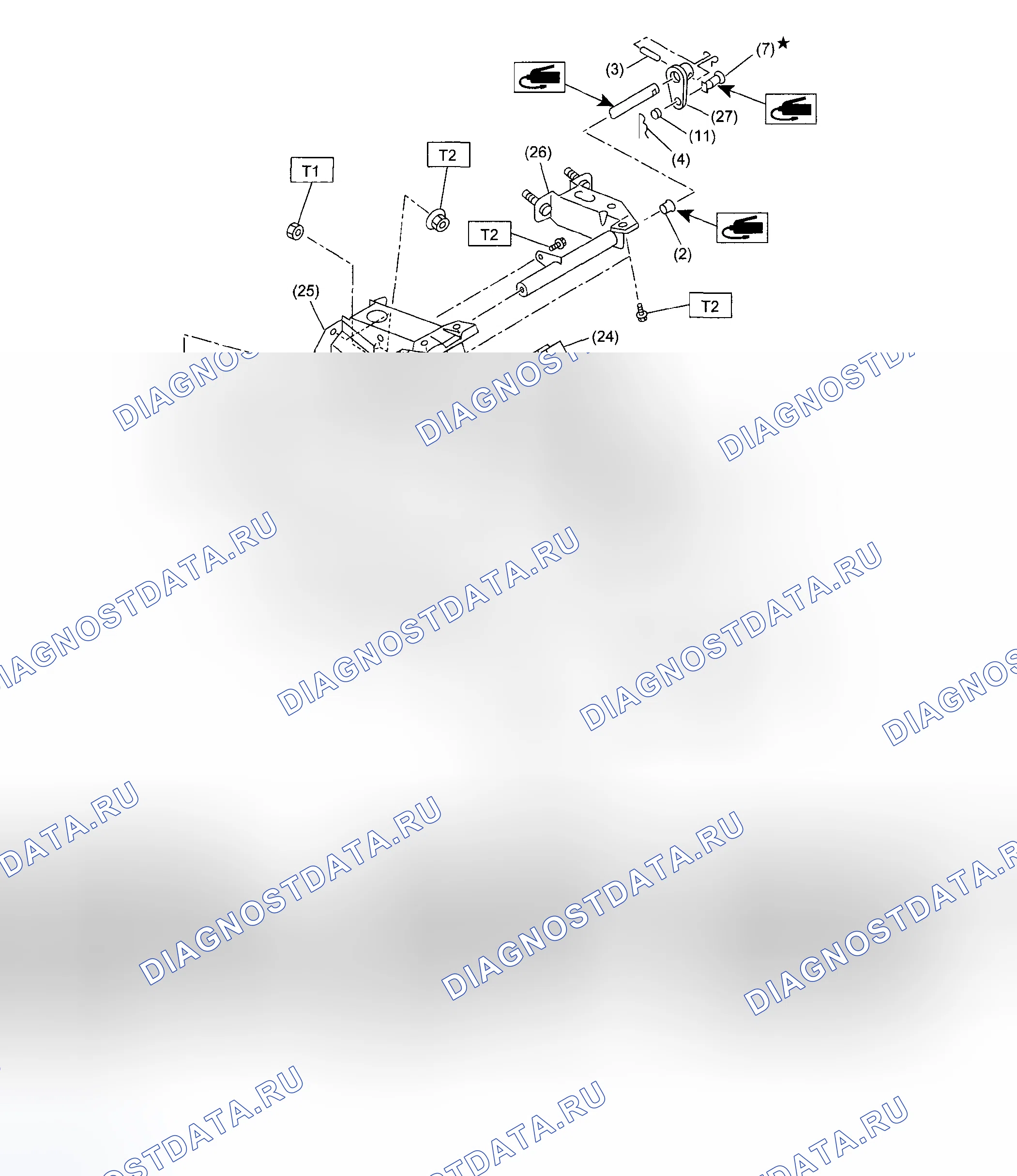 Рис. 8: ПЕДАЛЬ СЦЕПЛЕНИЯ. Subaru Impreza WRX GD/GG рестайлинг