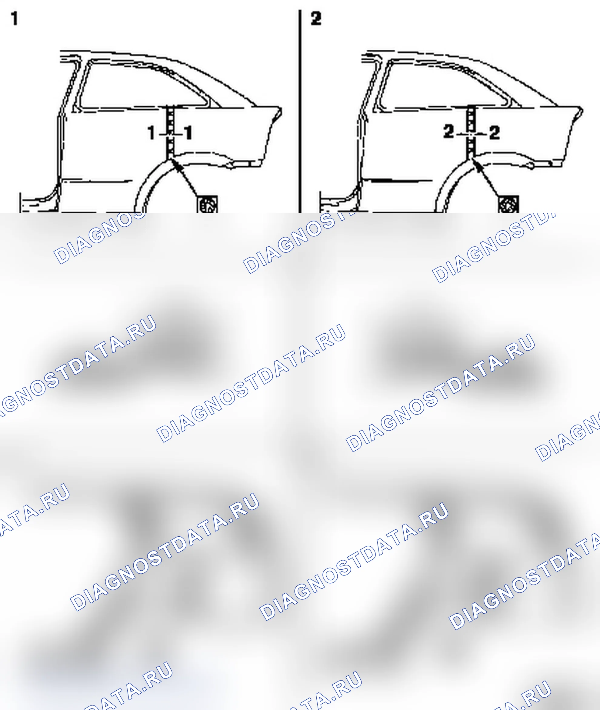 Частичная замена боковой панели (модели F08, F35, F70). Opel Astra G