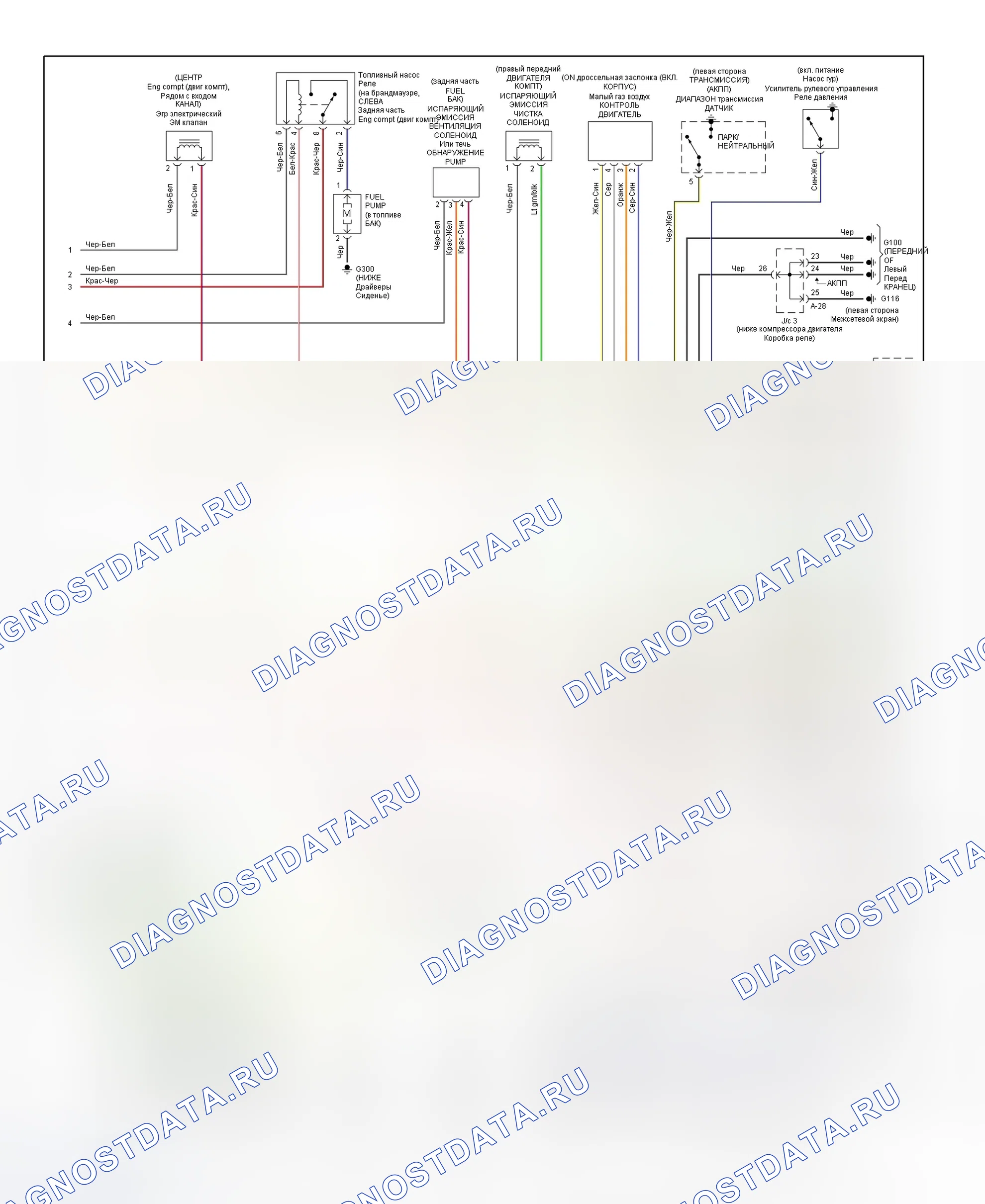 Рис. 3: электросхема блок управления силовым агрегатом (PCM) (блок управления силовым агрегатом) (Avenger и Sebring купе - 2.0L - 3 из 3). Dodge Ram Van B1500 