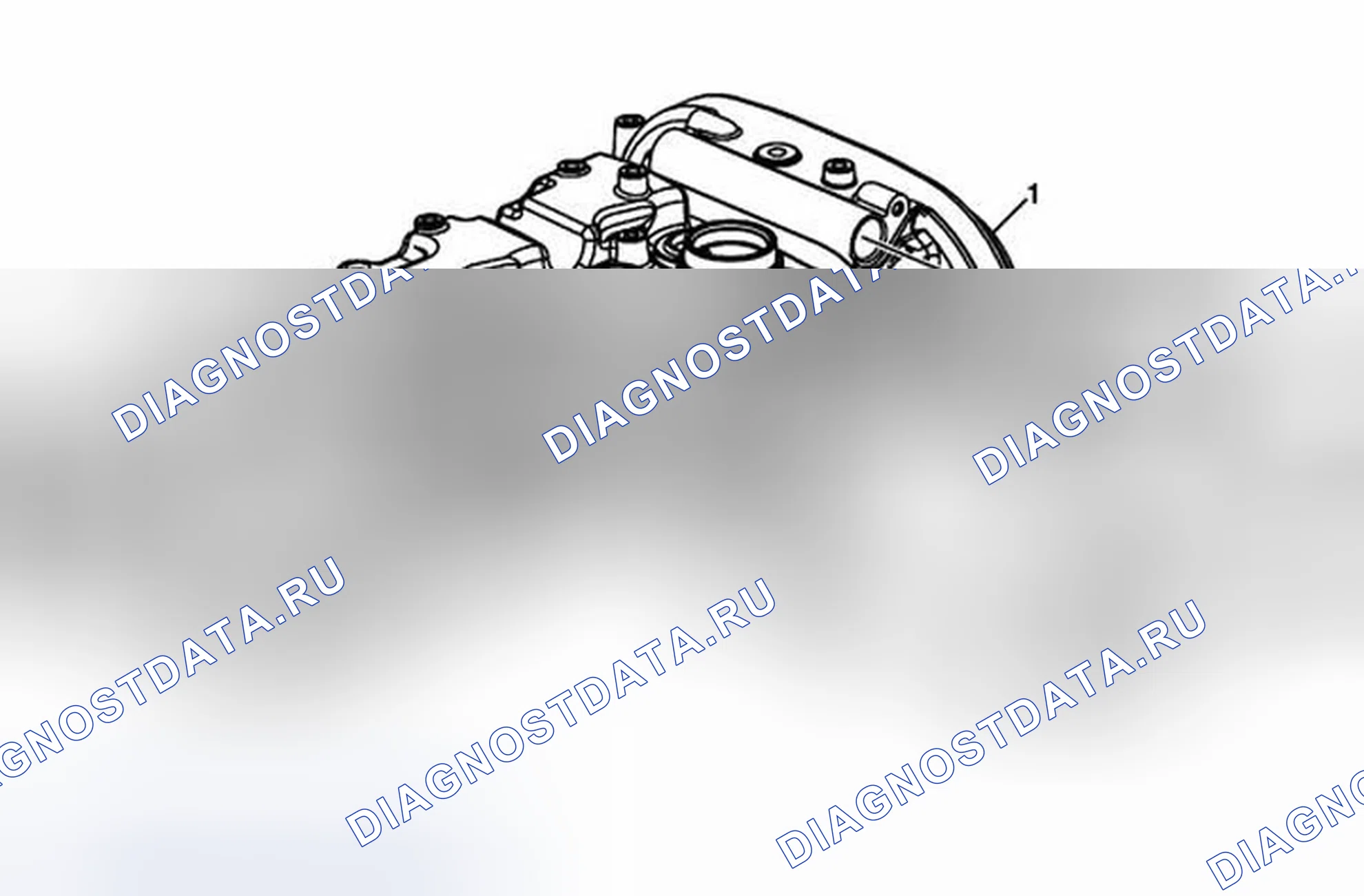 Рис. 175: Крышка распределительного вала - правая сторона. Chevrolet Malibu VIII рестайлинг
