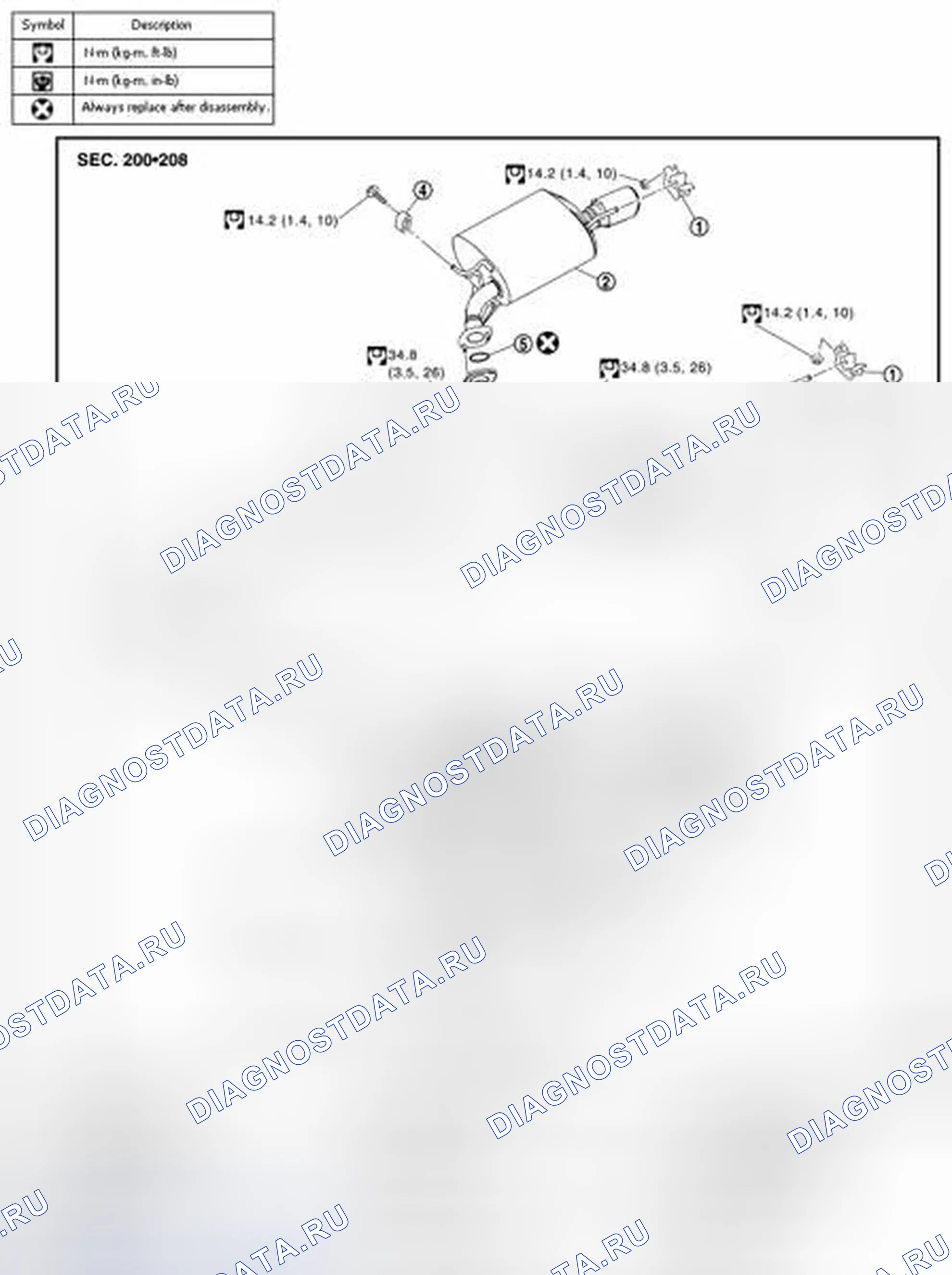 Рис. 4: VK56VD: Разнесенный вид. Infiniti M56 IV