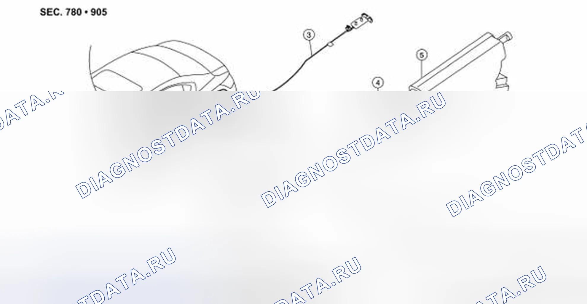Рис. 365: Разнесенный вид. Honda Passport I