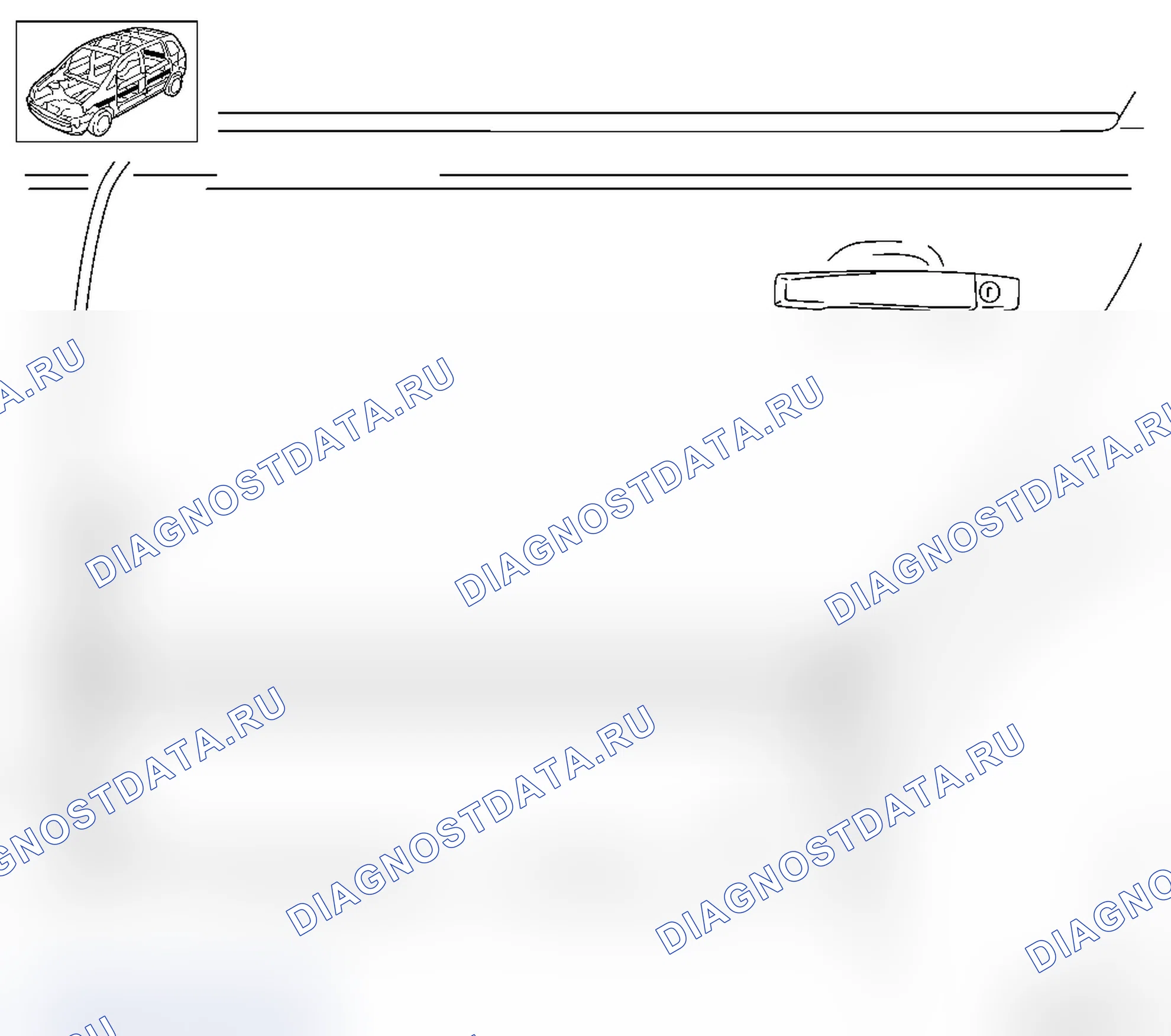 Замена защитной декоративной планки на задней двери - L48. Opel Astra H
