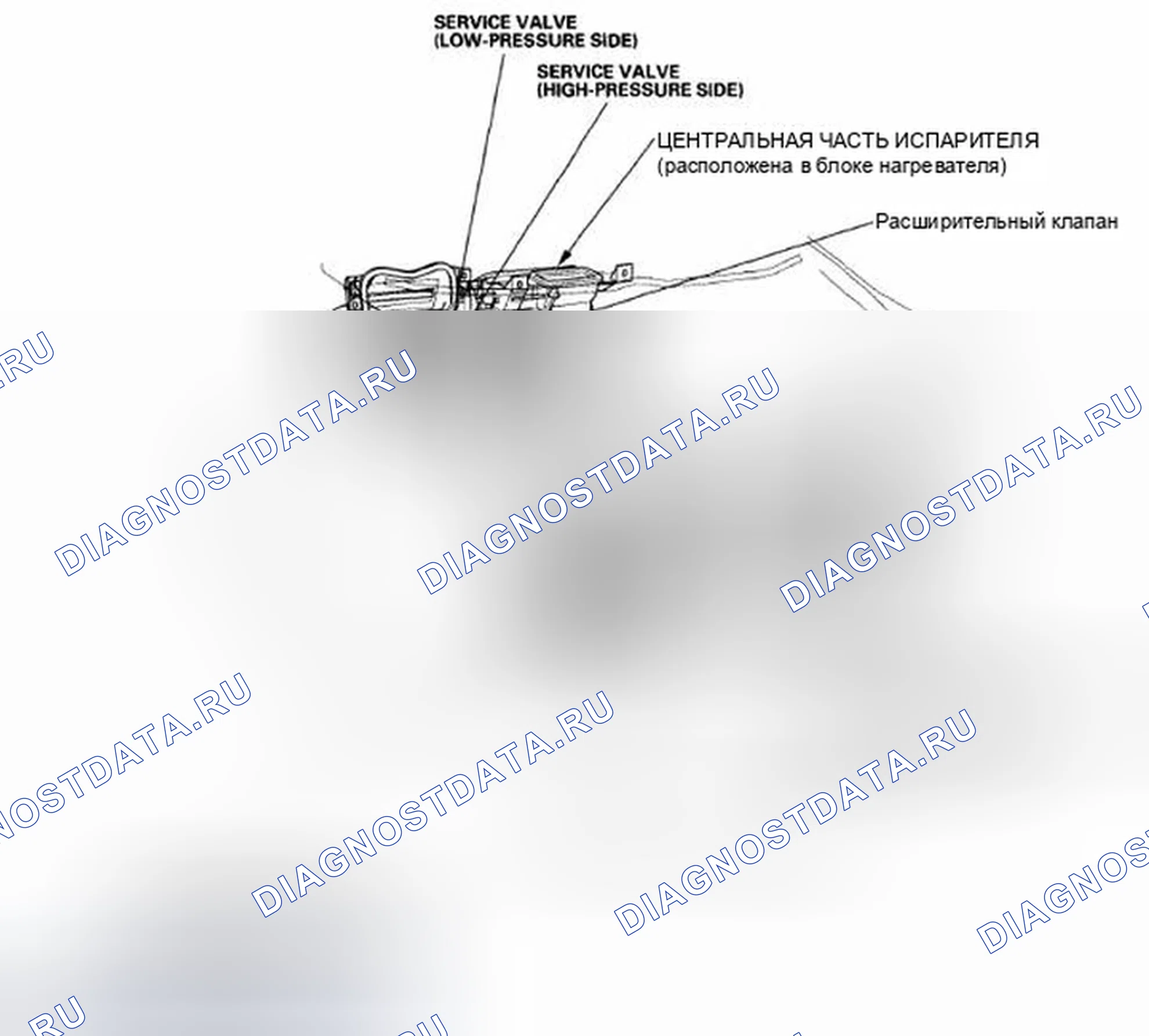 Рис. 211: Указатель расположения компонентов. Honda Civic VIII рестайлинг