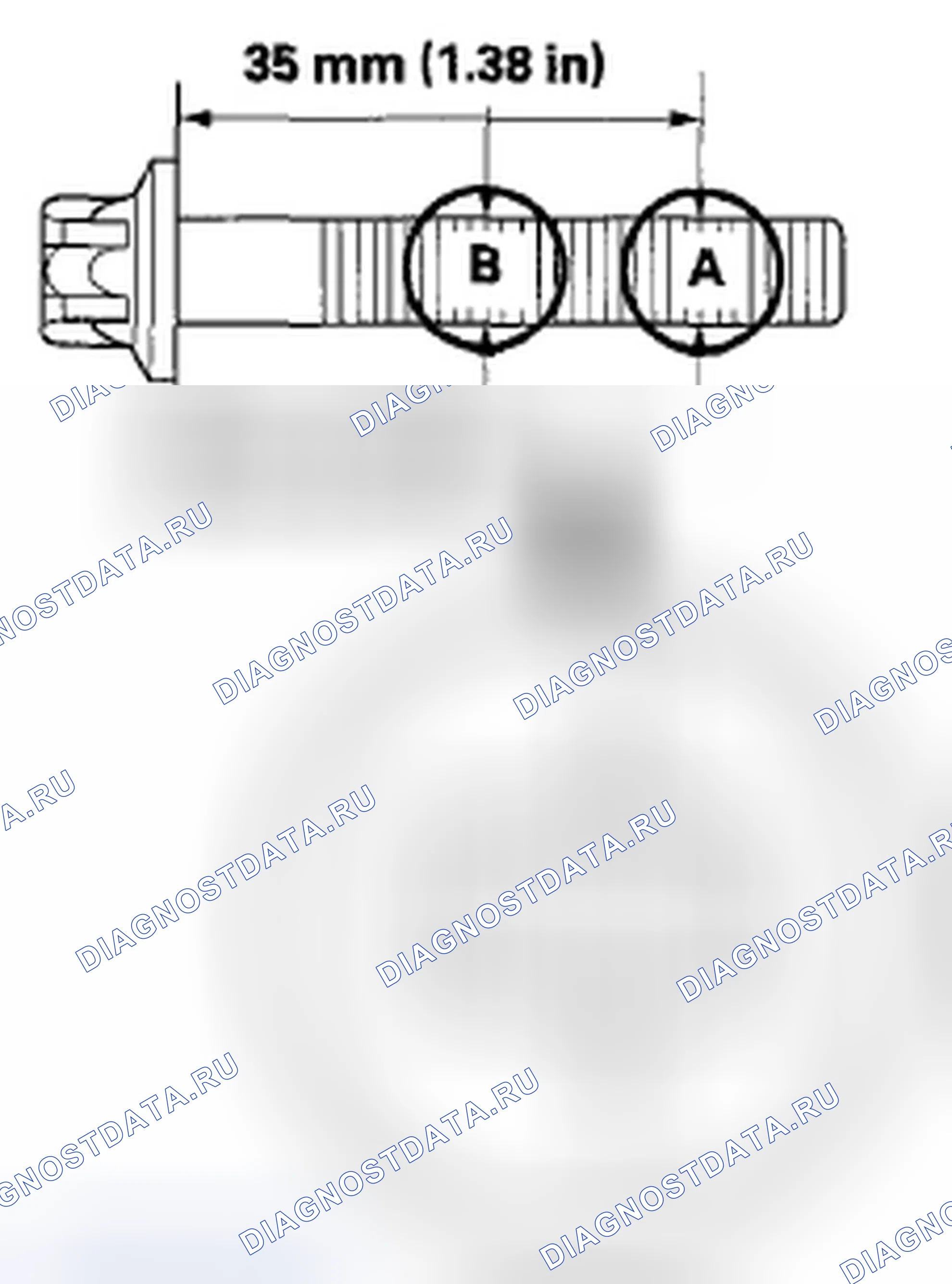 Рис. 617: Проверка болта шатуна. Acura TSX II