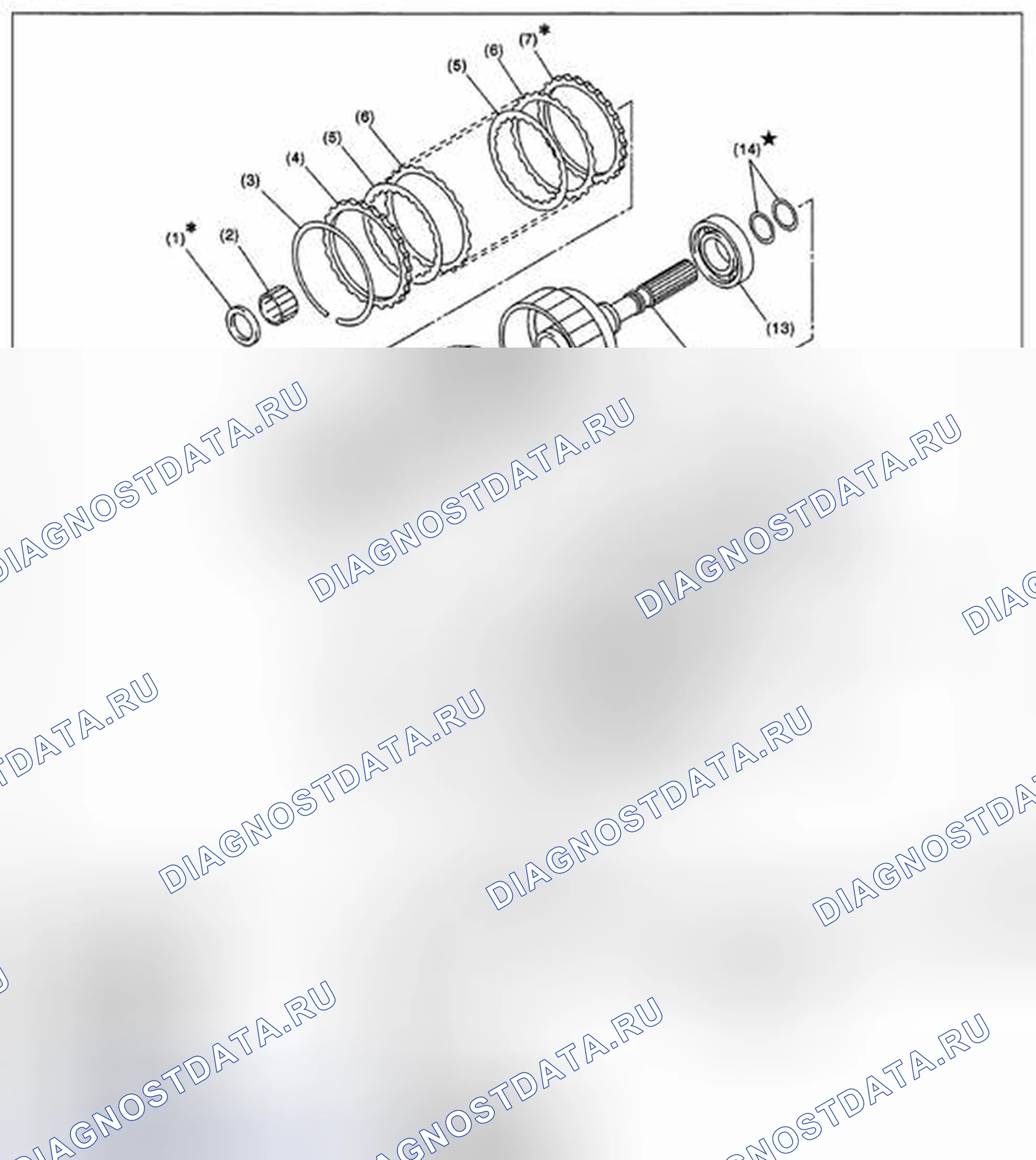 Рис. 345: СЛУЧАЙ ПЕРЕНОСА И УДЛИНЕНИЯ. Subaru Impreza GH
