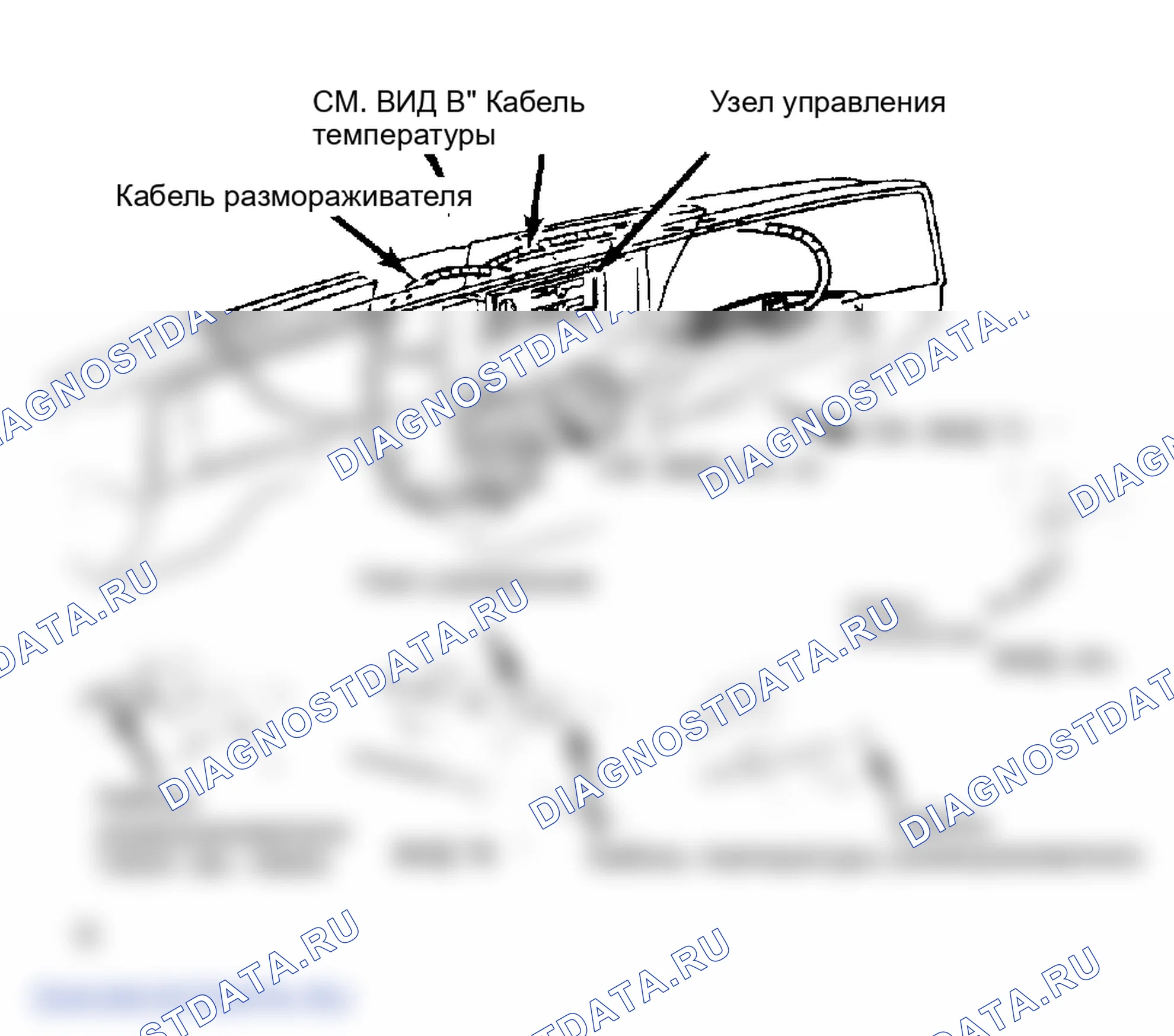 Рис. 1: Прокладка контрольных кабелей (модели «S»). GMC S15 Pickup 