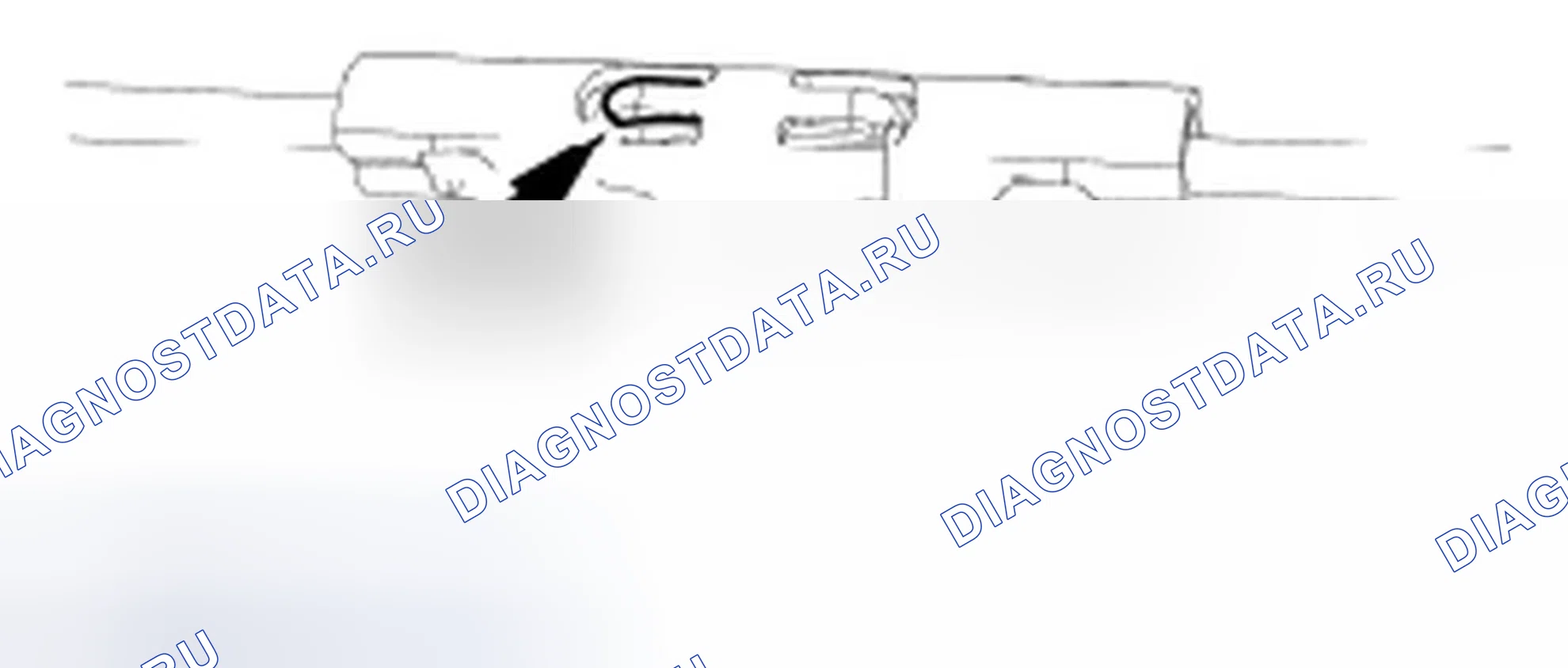 Рис. 1: ТОЧЕЧНОЕ ИСПЫТАНИЕ А: СТОЯНОЧНЫЙ ТОРМОЗ НЕ СРАБАТЫВАЕТ / ТРАНСПОРТНОЕ СРЕДСТВО НЕ УДЕРЖИВАЕТСЯ. Ford Taurus VI