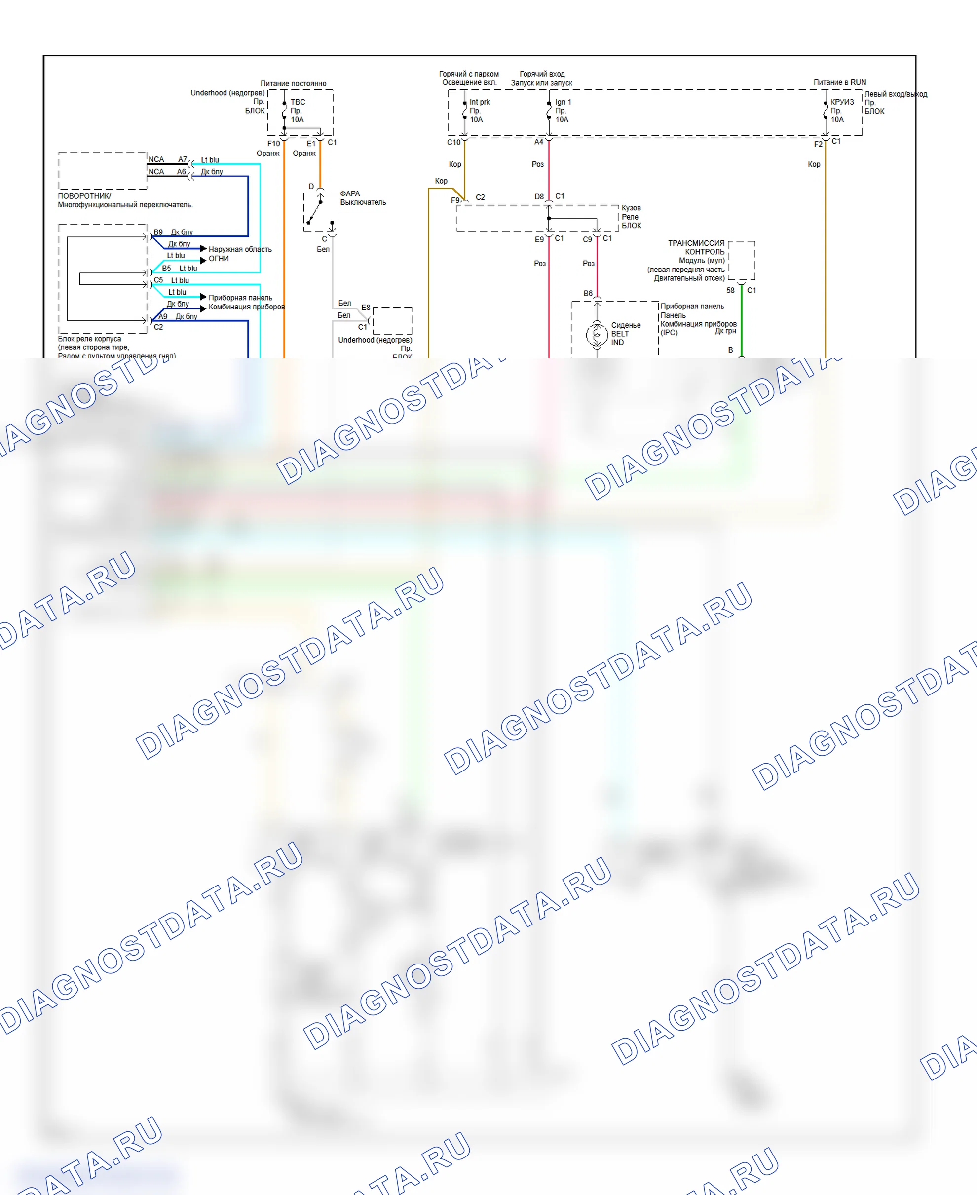 Warning System Circuits. GMC Sierra 2500 