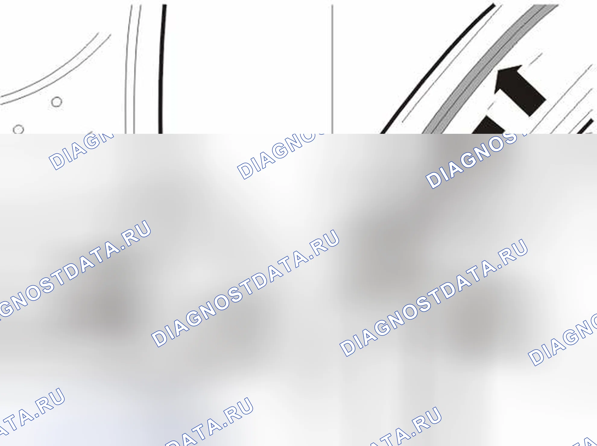 Рис. 7: Уплотнения, дренажные каналы и швы, проверка (V40). Volvo S40 I рестайлинг