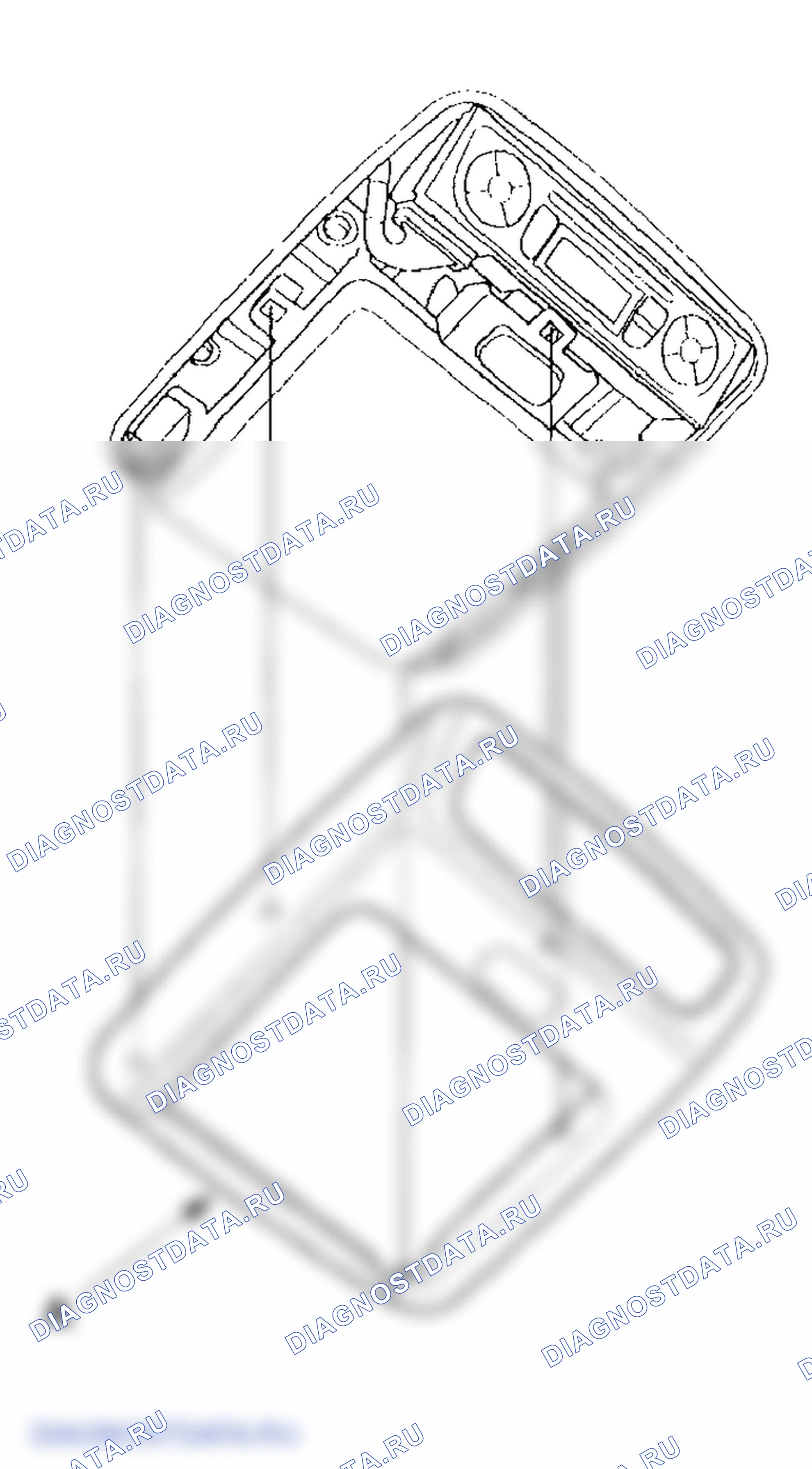 Рис. 15: Задний контроллер и снятие / установка экрана. Honda Odyssey II