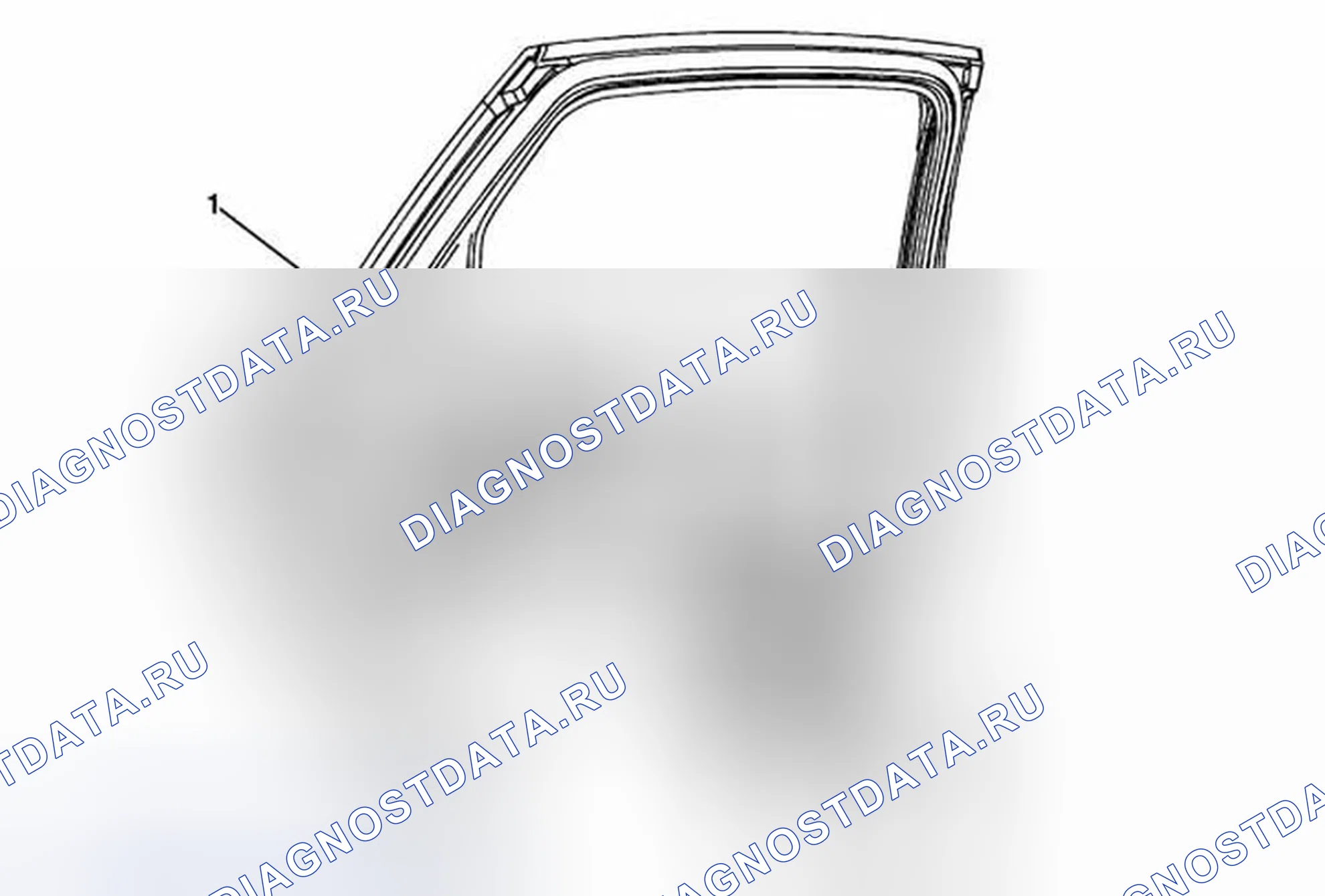Рис. 38: Замена стержня блокировки задней боковой двери. Cadillac ATS I