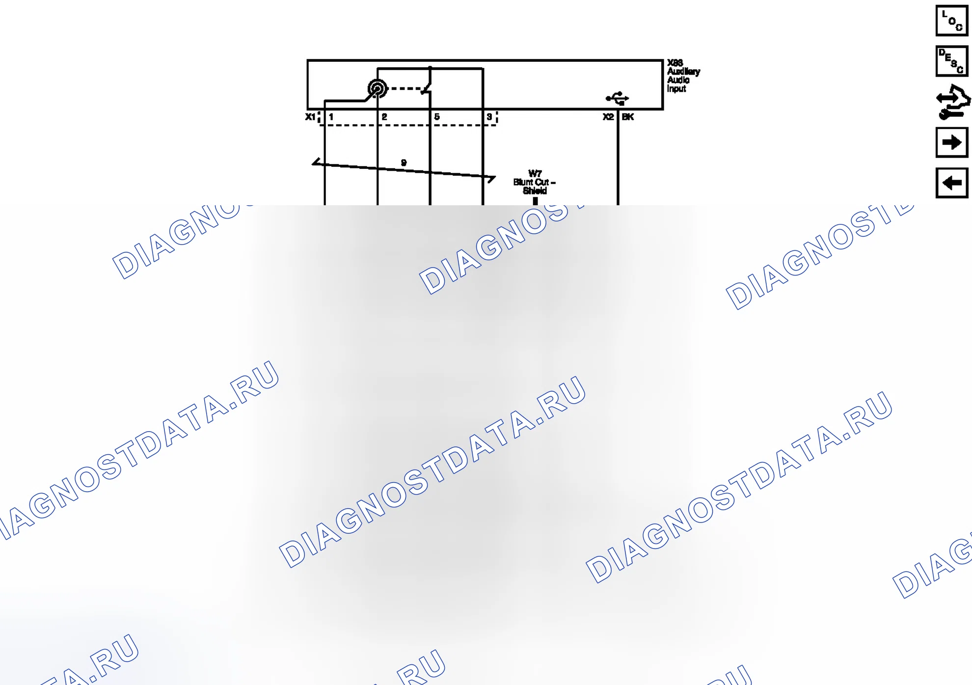 Рис. 8: Интерфейс USB (USR без KTA). Buick LaCrosse II