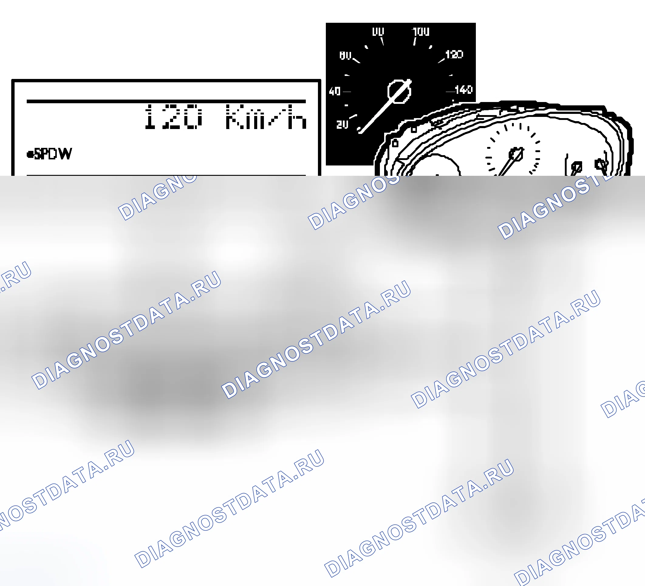 Рис. 322: SPD W (предупреждение о скорости). Kia Picanto II рестайлинг