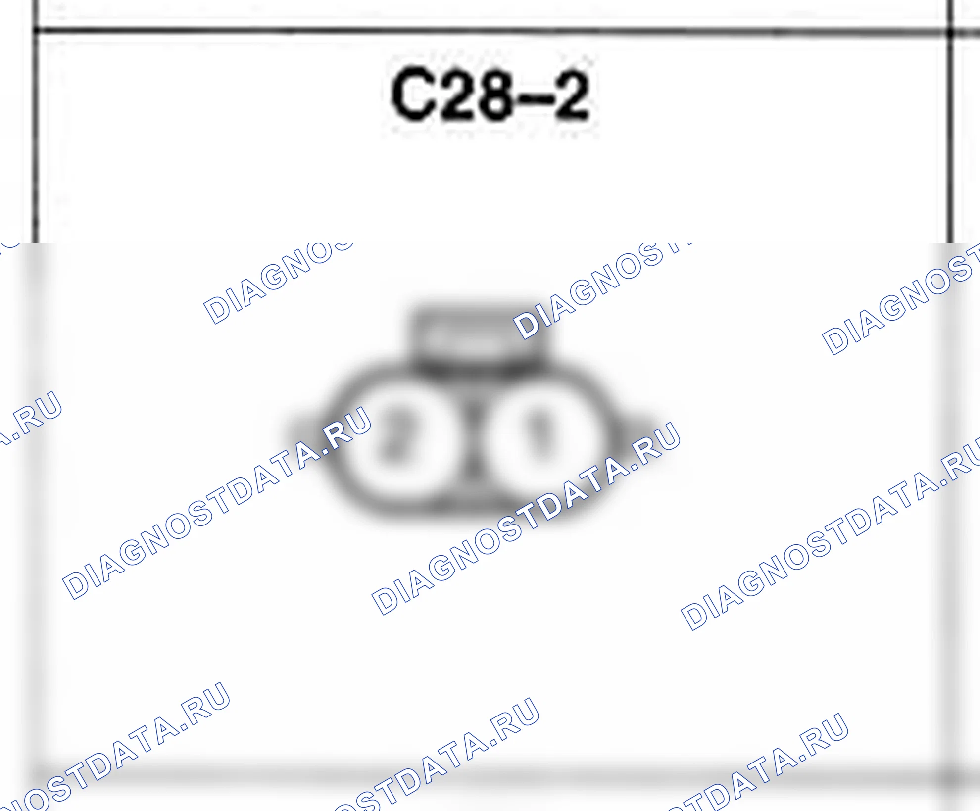 Распиновка разъёма C28-2 — жгута управления. Hyundai H-1 A1