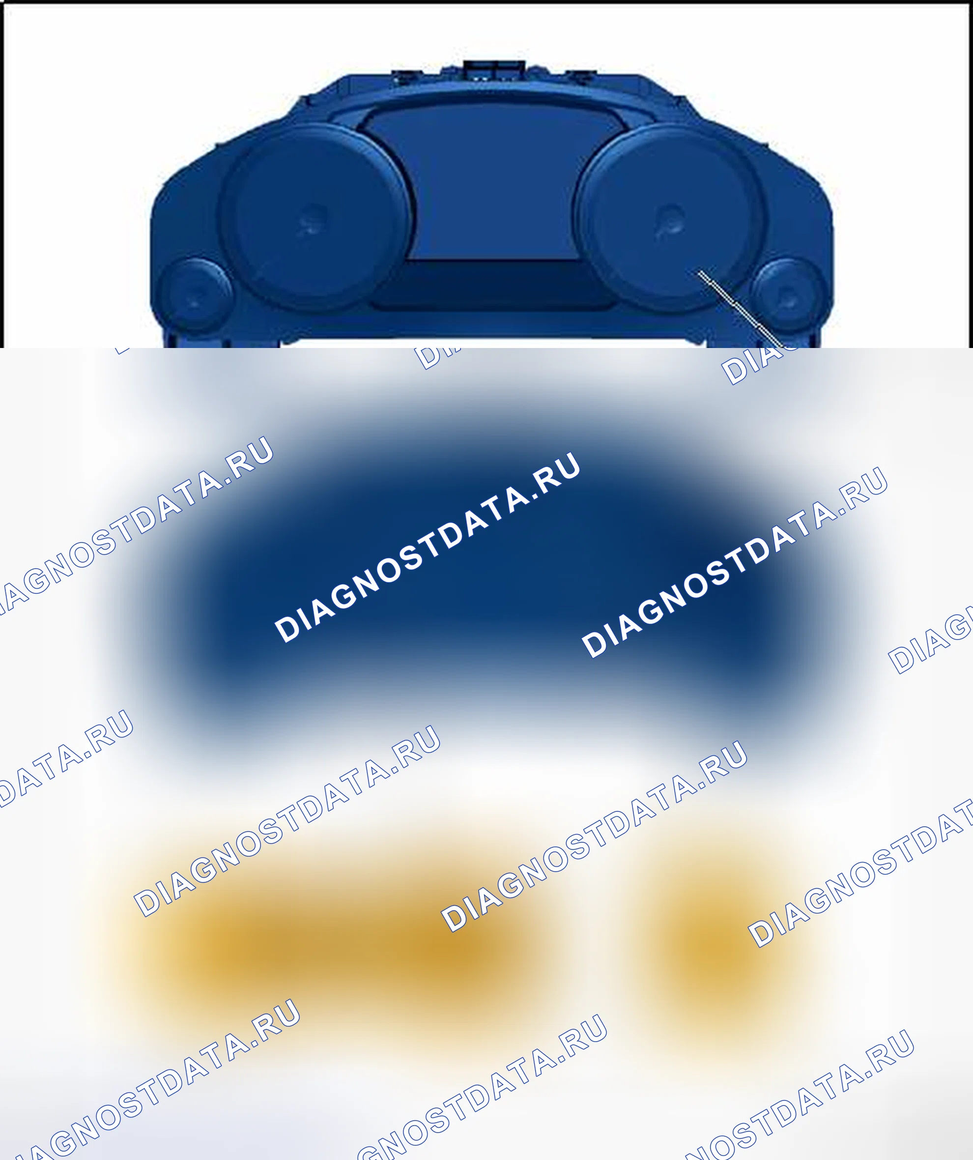 Рис. 1: ЗАДНЯЯ СТОРОНА ПРИБОРНОЙ ПАНЕЛИ. Volkswagen Touareg II