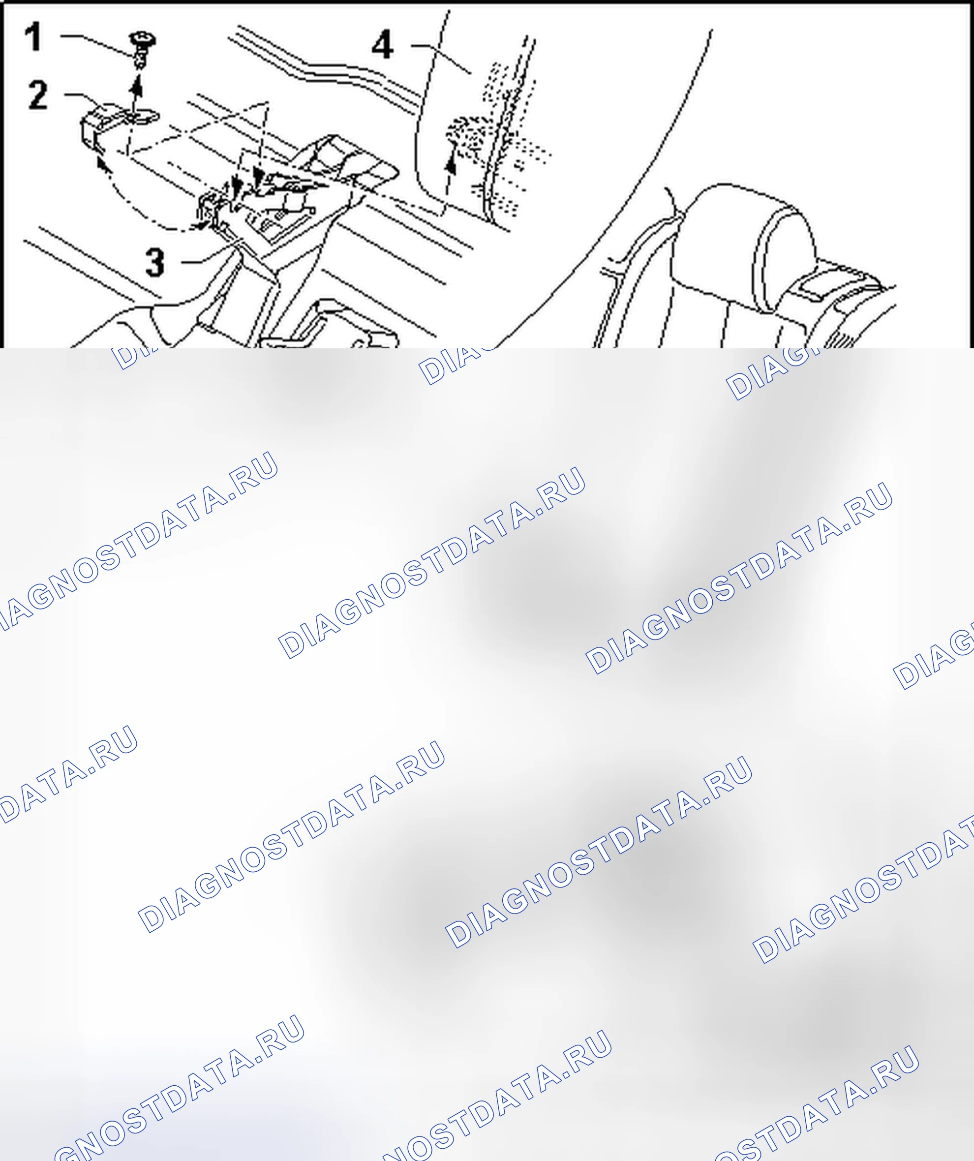 Рис. 45: ЛЕВАЯ ЗАДНЯЯ СПИНКА. Volkswagen Passat B6