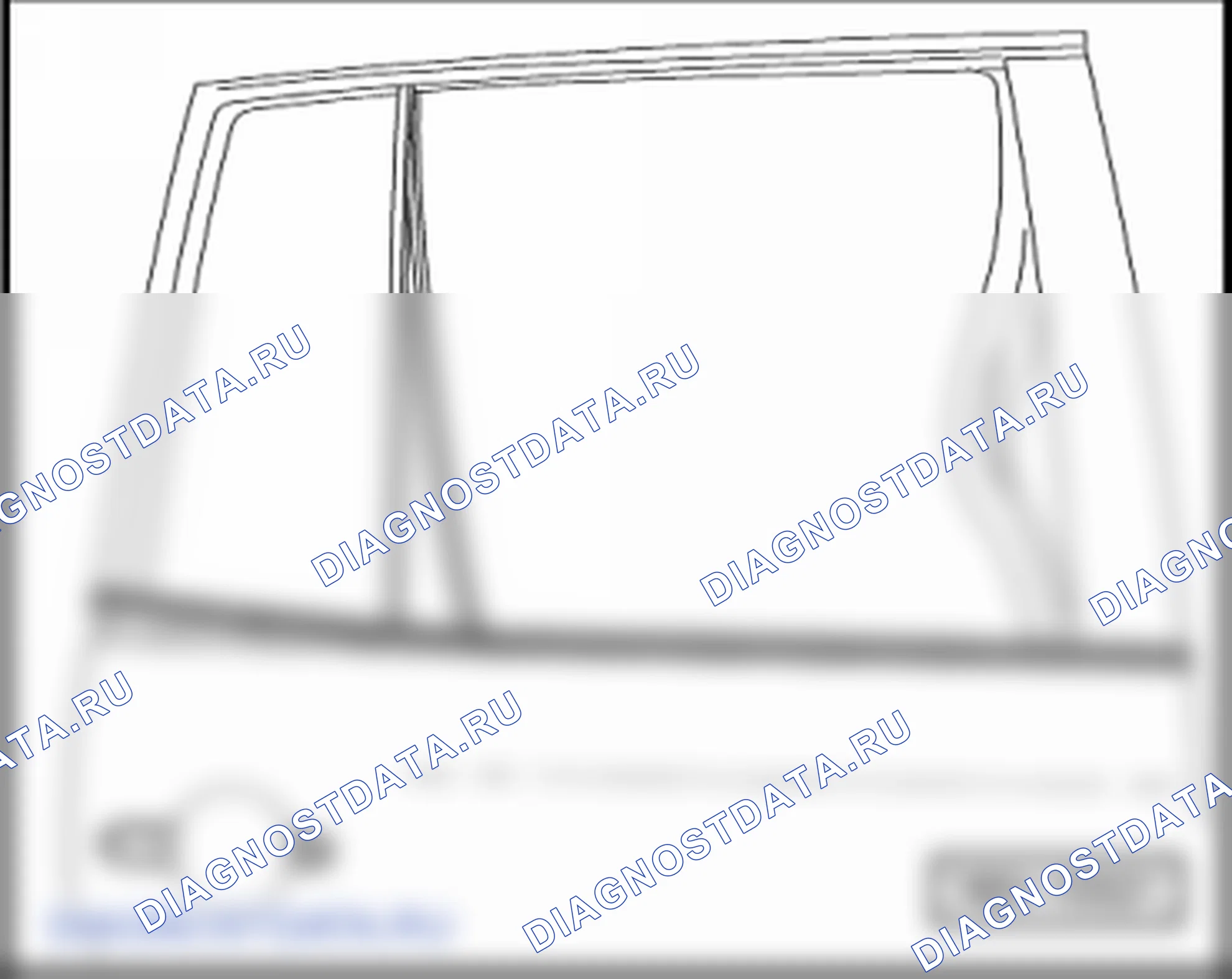 Стекла задних дверей. Volkswagen Touran I