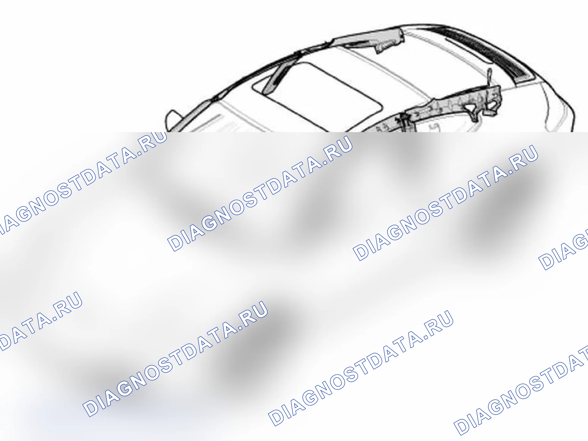 Рис. 23: Снятие и установка облицовки стоек A, B и C - по состоянию на MY 1997. Porsche 911 Carrera 996
