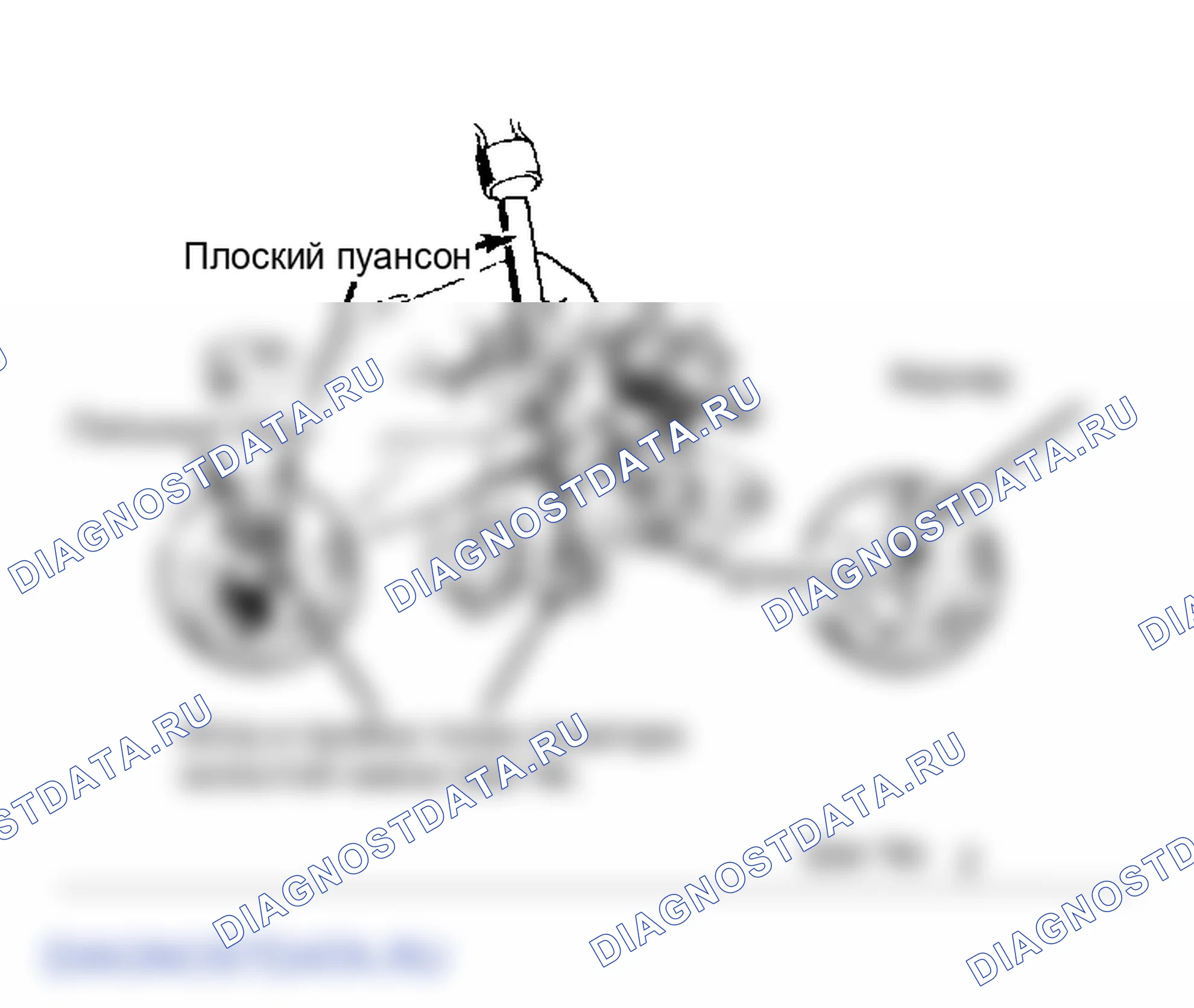Рис. 18: Удаление пробки холостой смеси Расстояние между резами пилы зависит от размера используемого пуансона.. GMC Vandura I