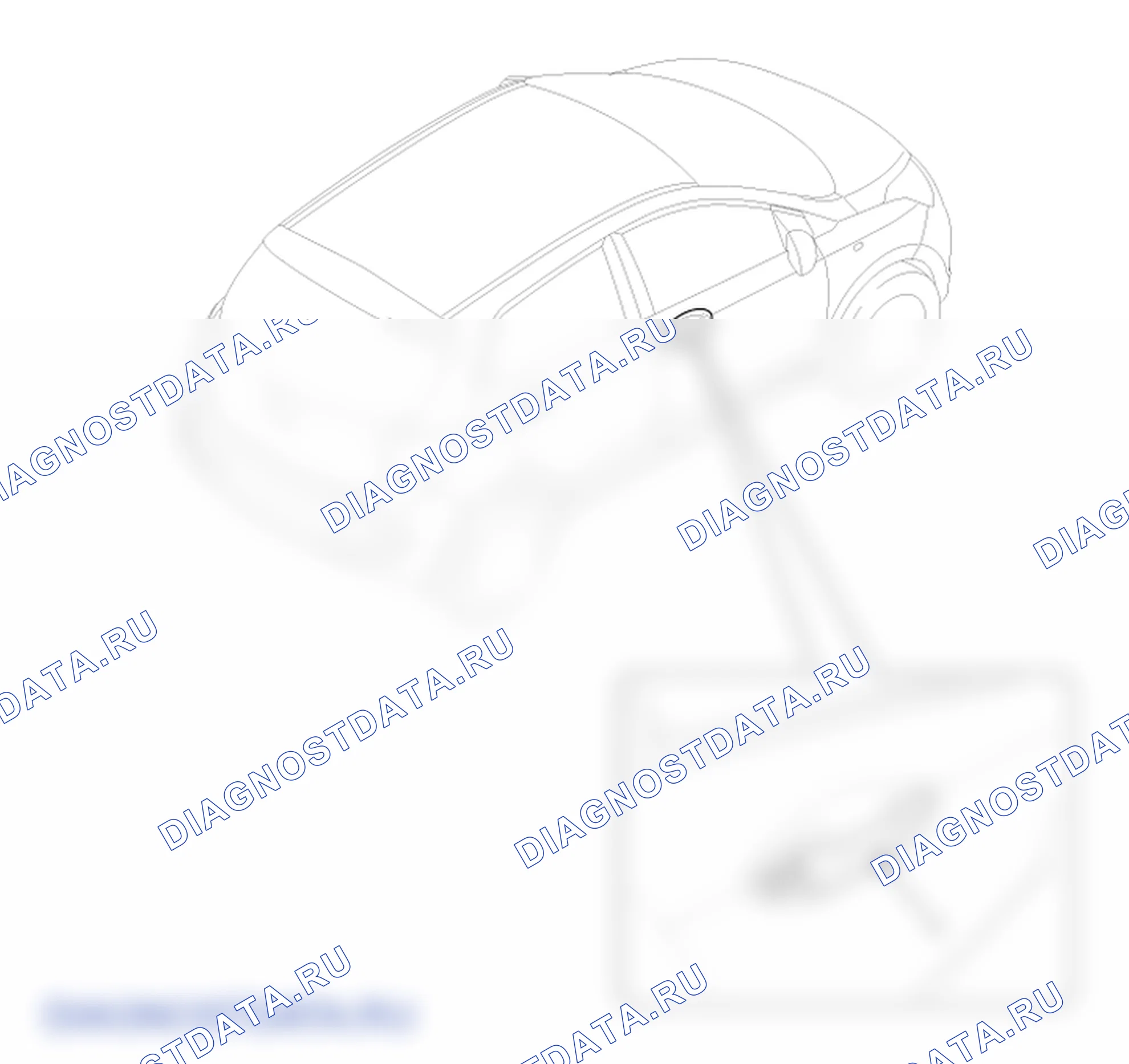 Расположение деталей внешней ручки передней двери. Hyundai GRAND i10/Xcent BA