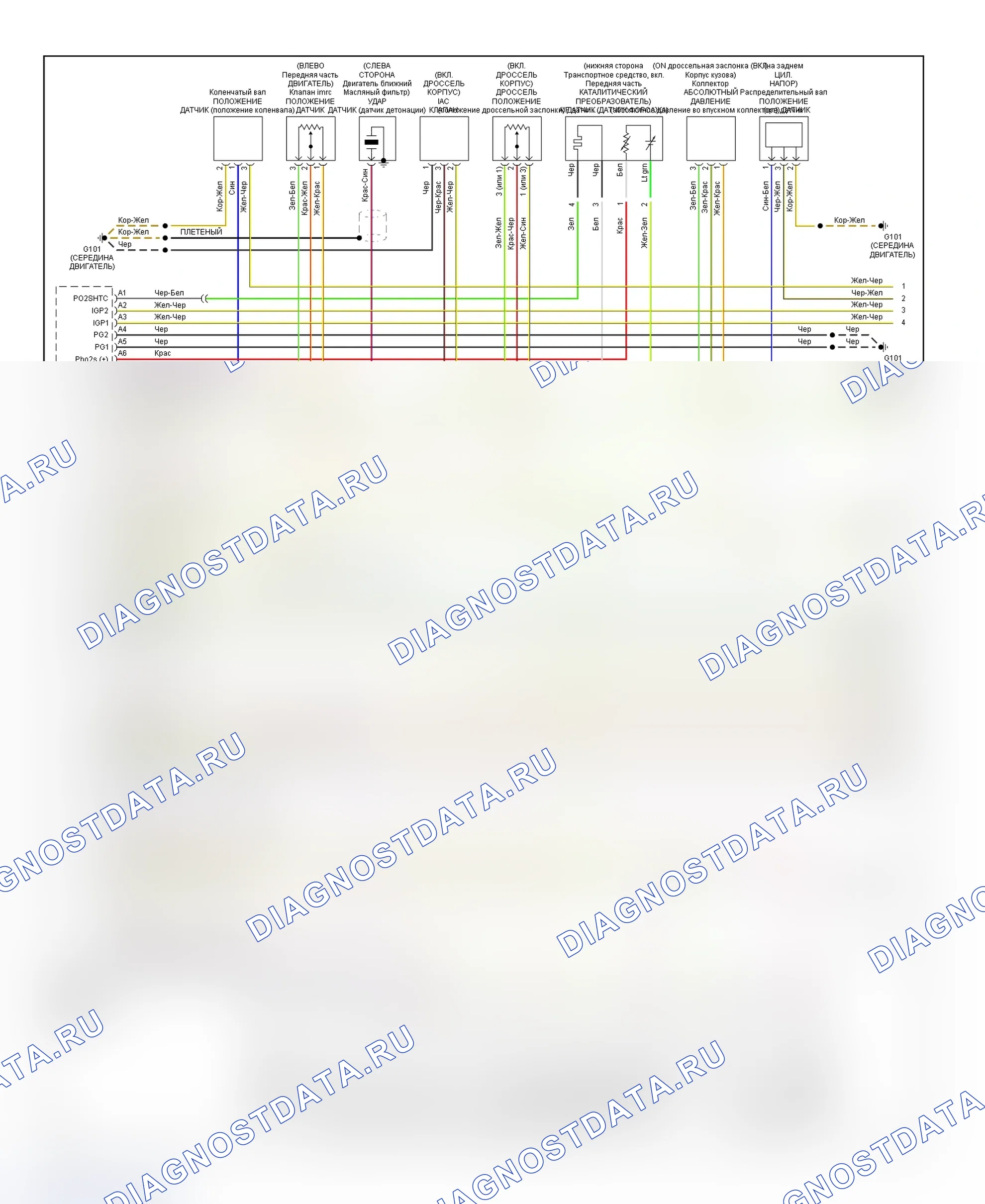 Рис. 6: электросхема (RSX 2.0L - 1 из 6). Acura RSX I