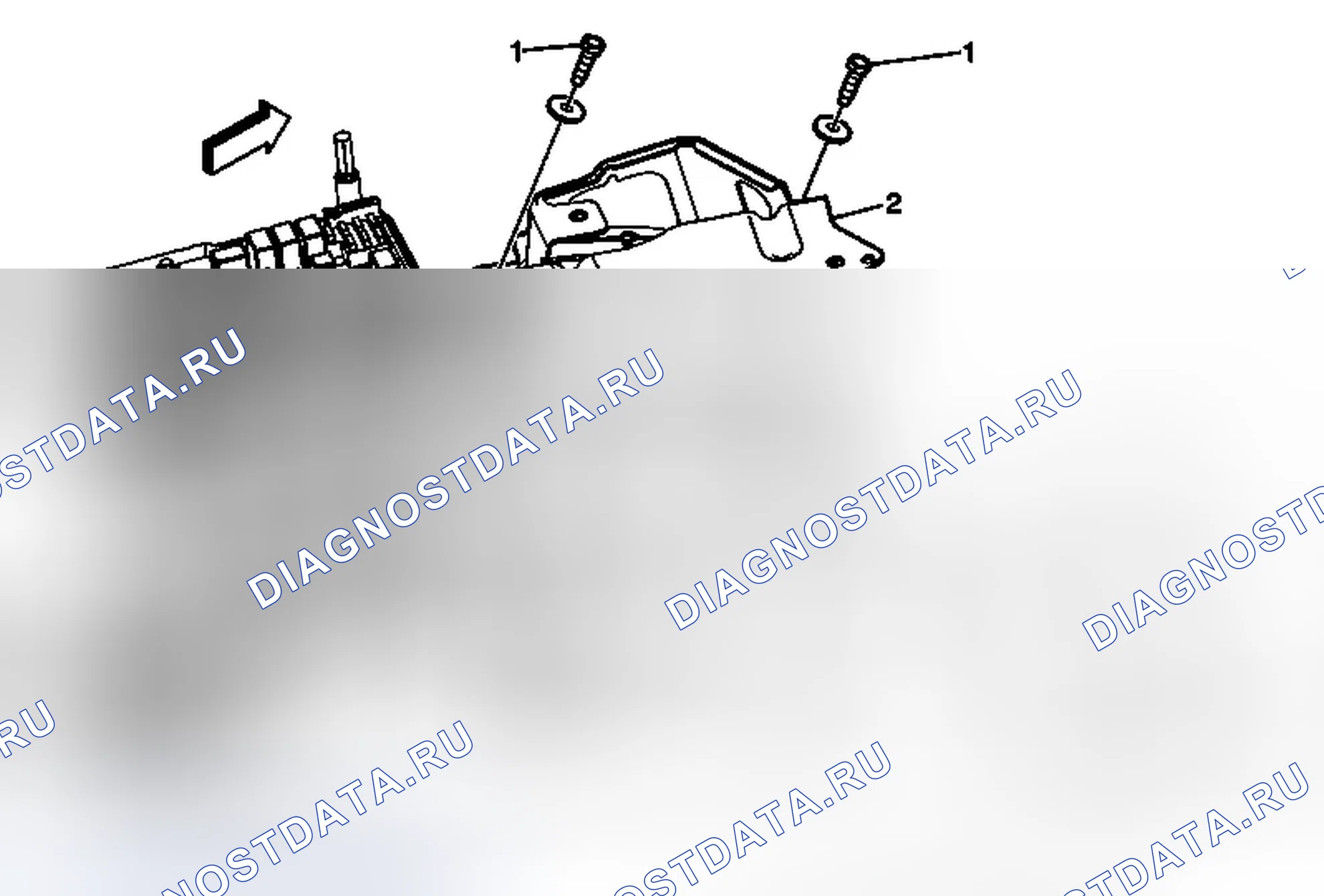 Рис. 3: Замена подставки для батарейного поддона. Chevrolet Equinox II