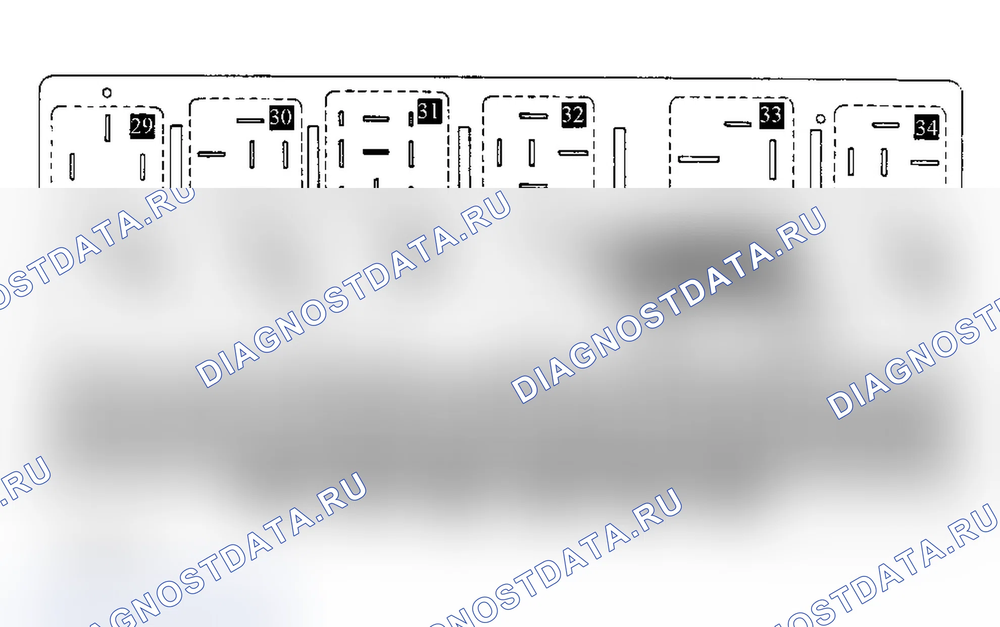 Рис. 2: ПАНЕЛЬ ПРЕДОХРАНИТЕЛЕЙ ID (1987-88 5000CS TURBO&TURBO QUATTRO). Audi 5000 CS 