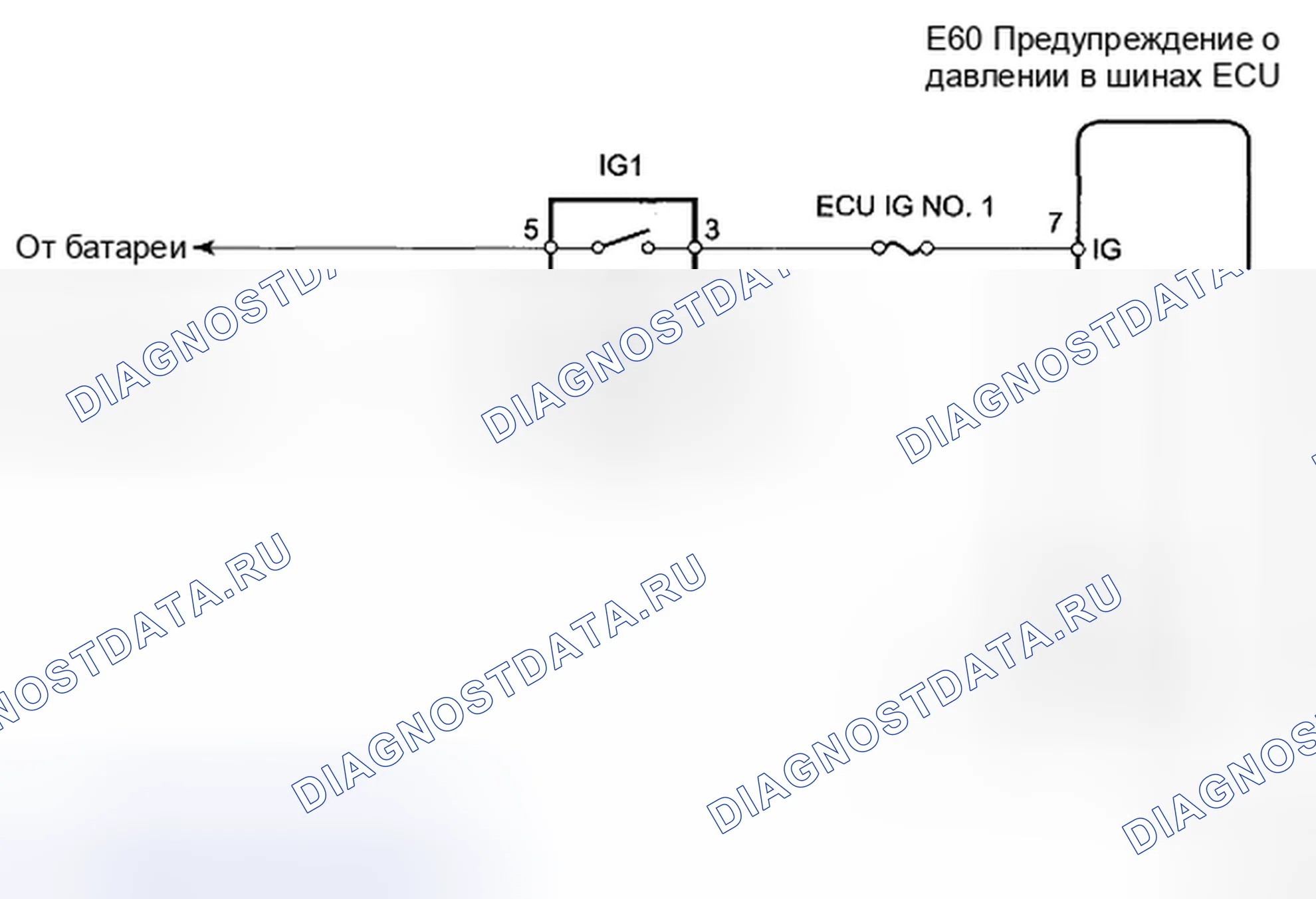 Рис. 8: электросхема. Toyota Camry XV40