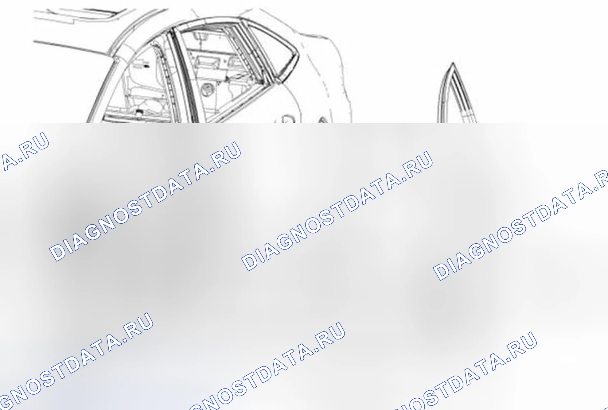 Рис. 37: Передняя дверь. Ford Fiesta Mk6