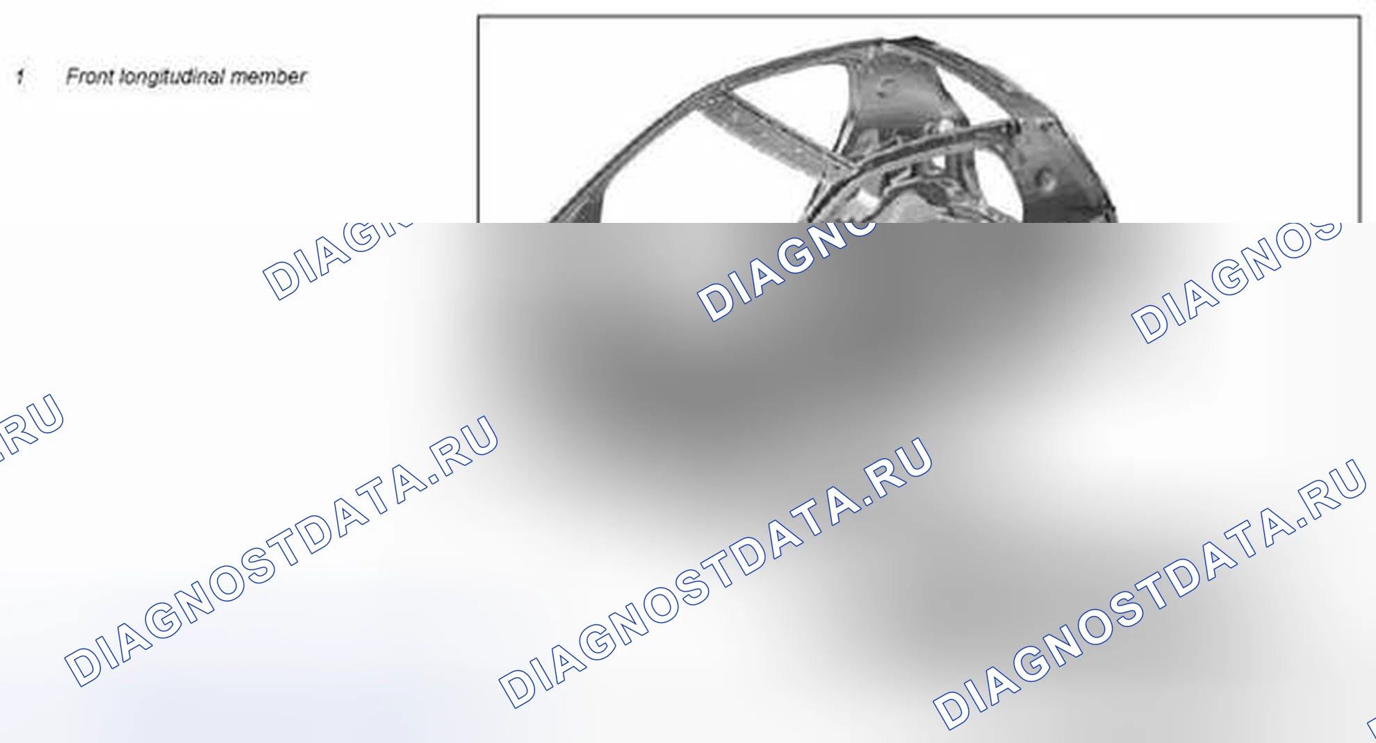 Рис. 41: Снять / установить передний продольный элемент - AR62.20-P-xtegx1 1242MCC. Kia Soul I
