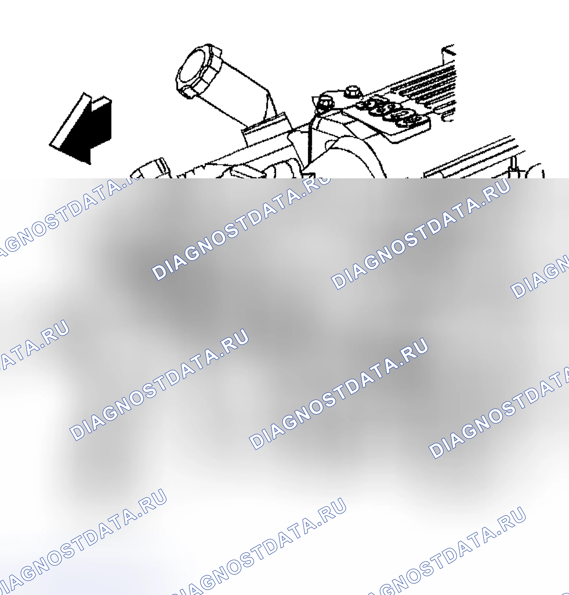 Рис. 549: Демонтаж впускного коллектора - верхний (F). Hyundai Veracruz I