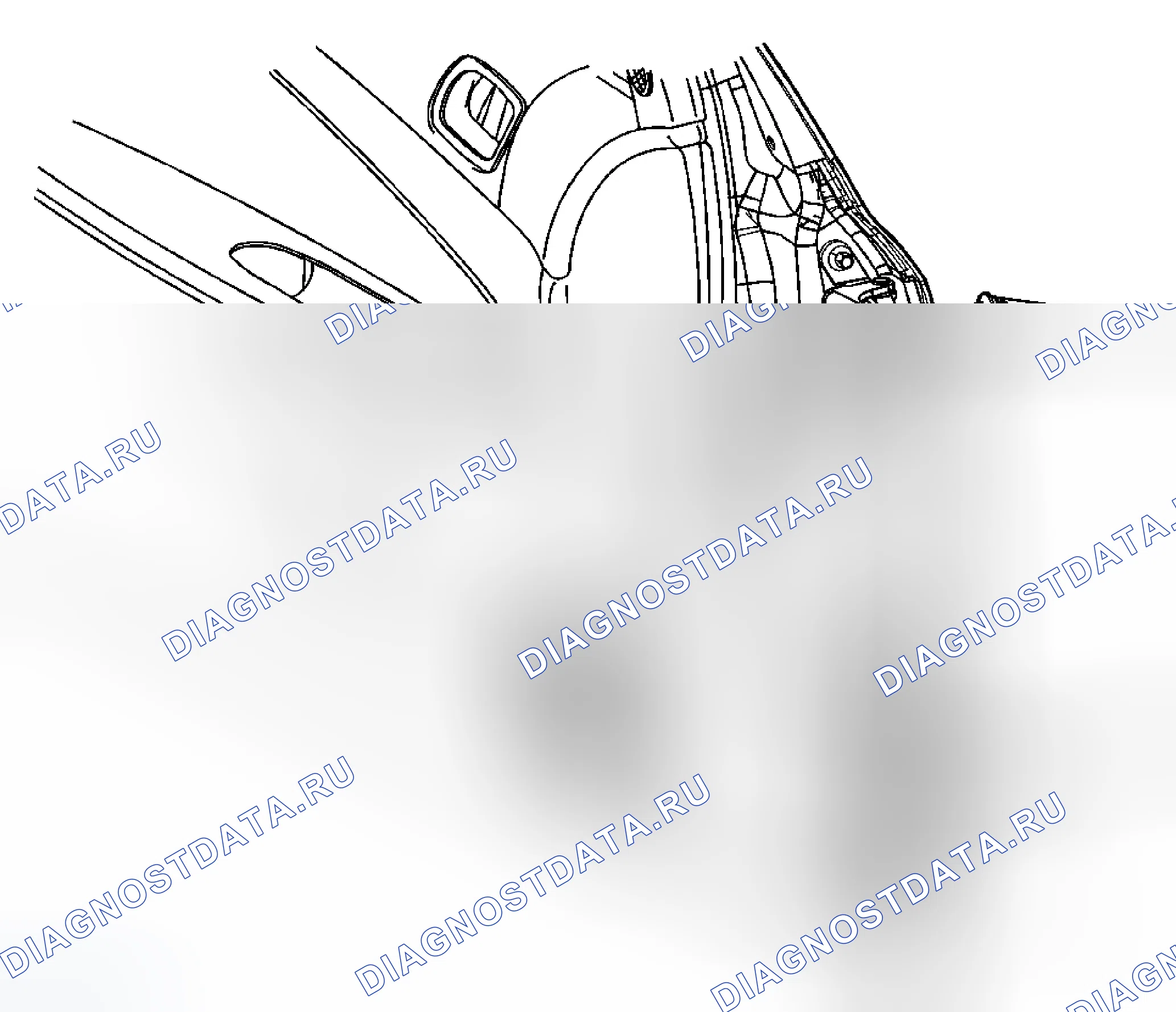 Рис. 23: Замена двери - боковая передняя часть. Chevrolet Cobalt I