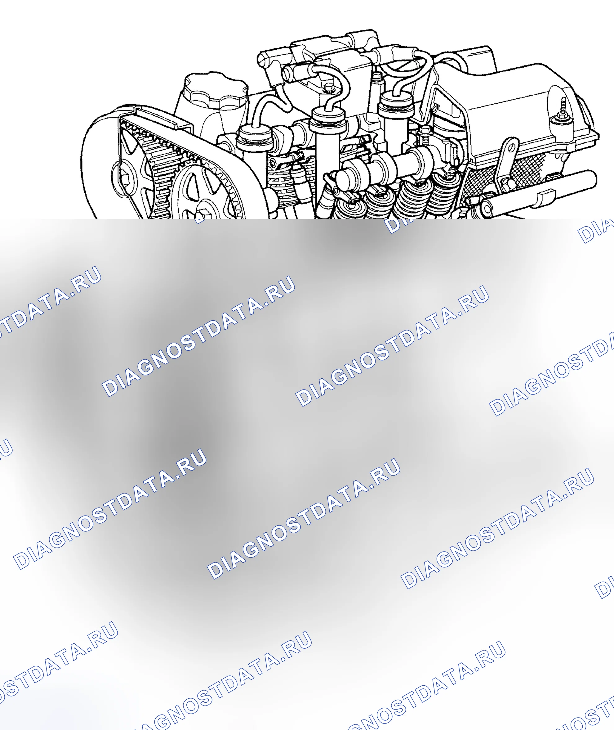 Рис. 408: ОПИСАНИЕ механической части двигателя. Chrysler Sebring II рестайлинг