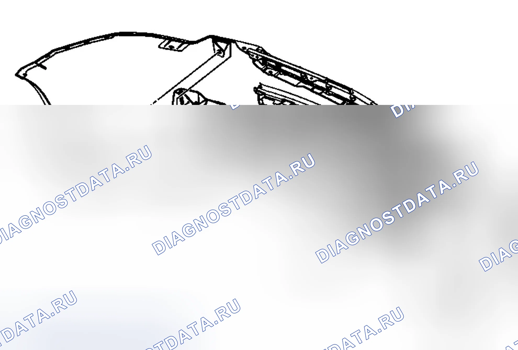 Рис. 6: Замена верхнего поглотителя энергии передней бампера. Chevrolet Captiva I рестайлинг 2