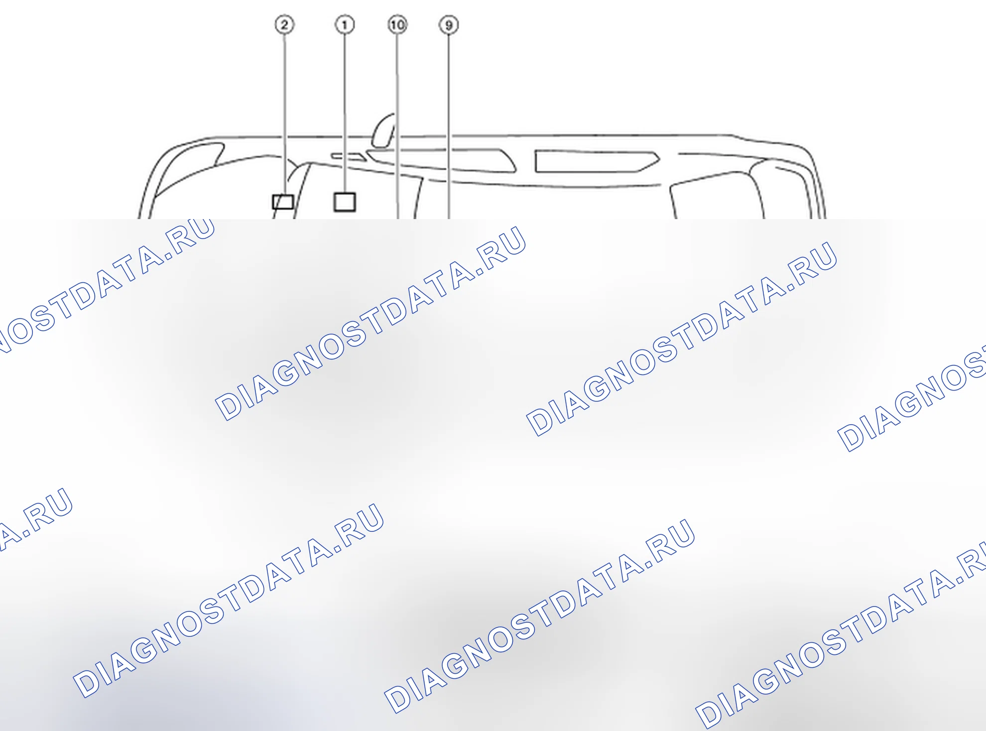 Рис. 23: Расположение компонентов. Honda UR-V I