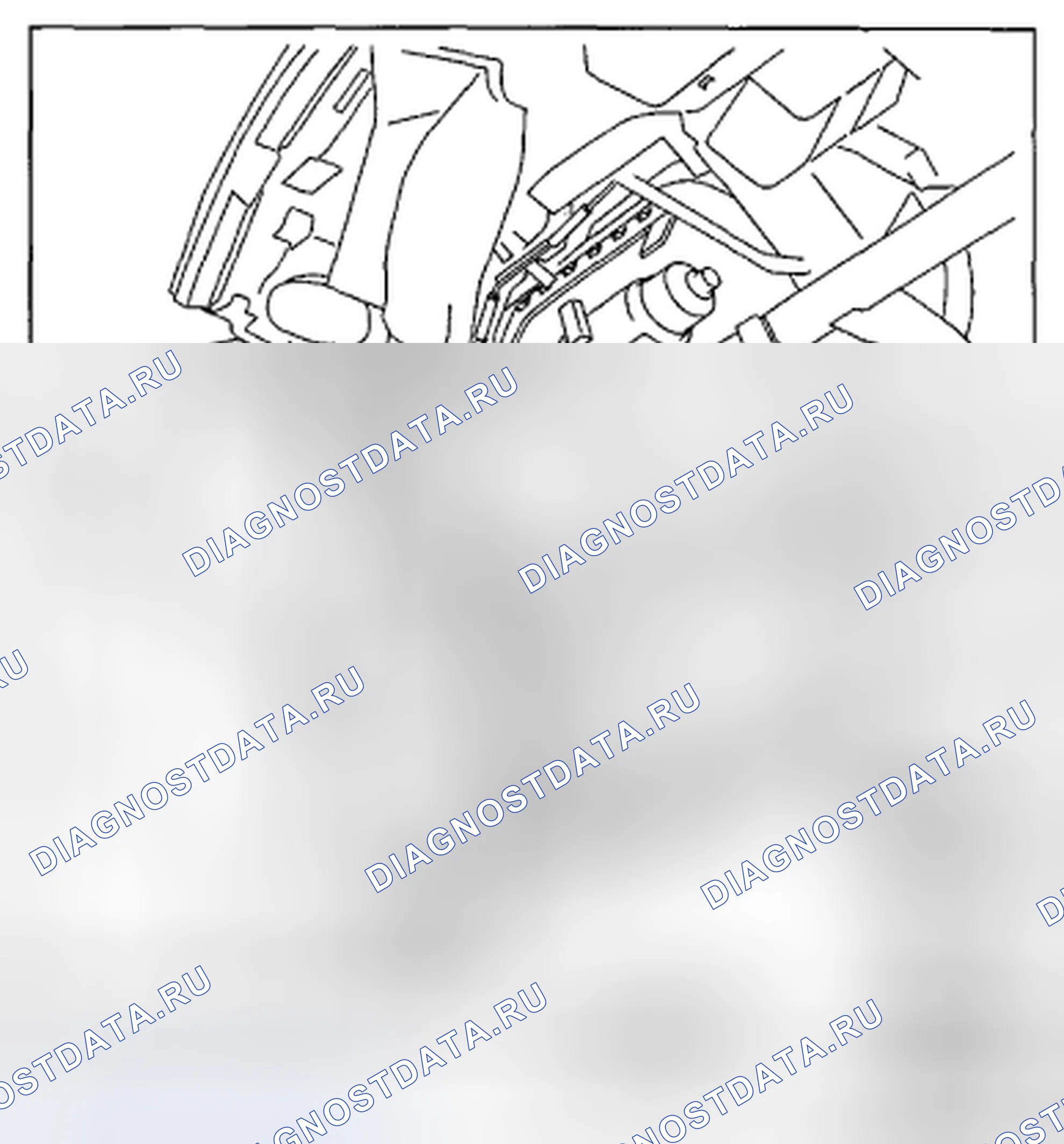 Рис. 62: ДЕМОНТАЖ / МОНТАЖ АНТЕННОГО ФИДЕРА № 2. Mazda CX-9 I рестайлинг