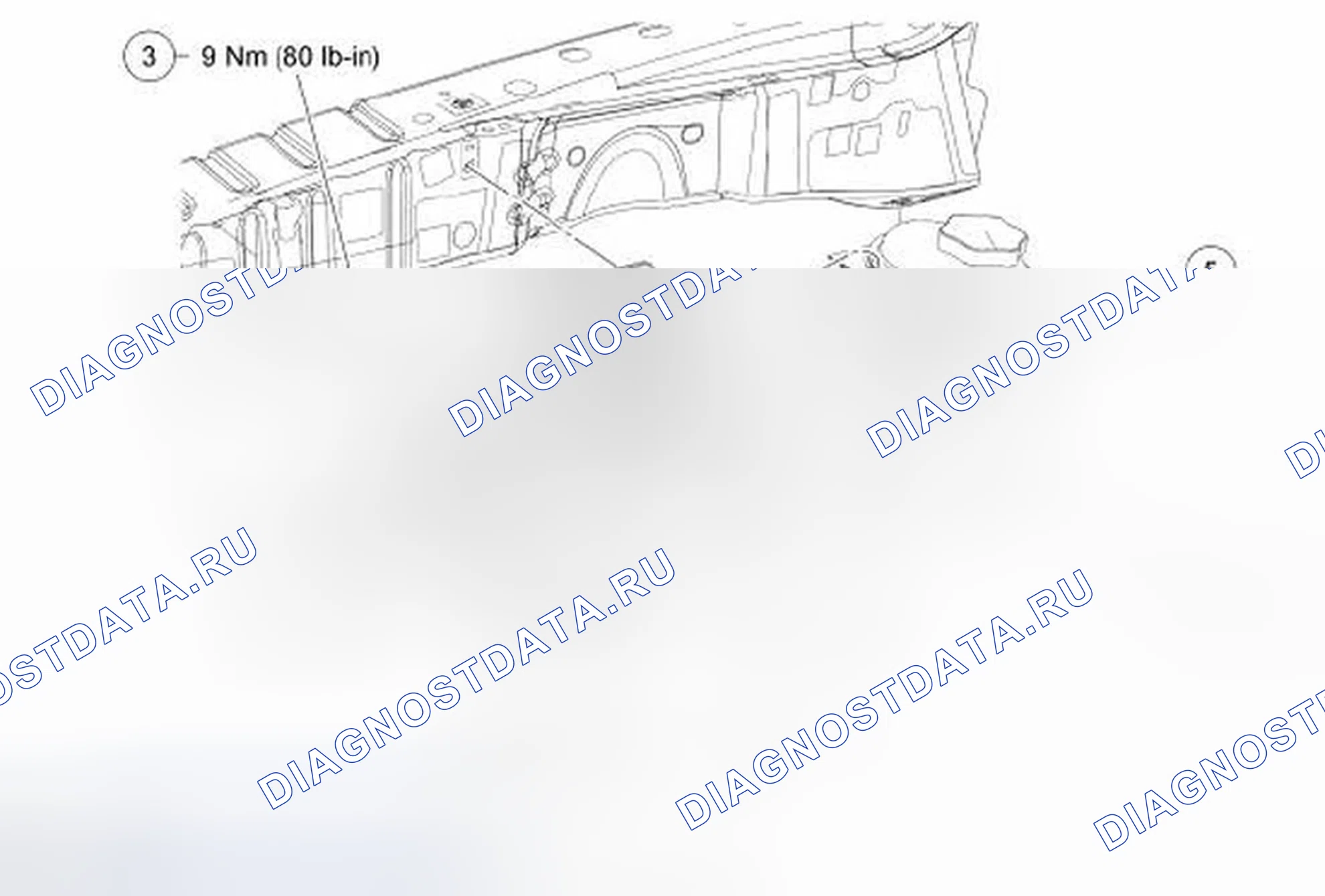 Рис. 33: Флакон для дегазации. Ford Flex I