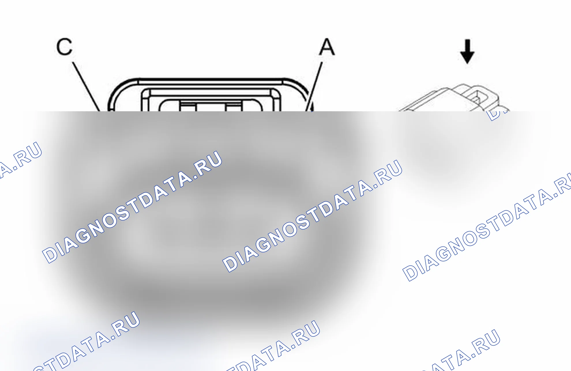 Рис. 24: Датчик надувной удерживающей системы присутствия пассажира (PPS). Chevrolet TrailBlazer I рестайлинг