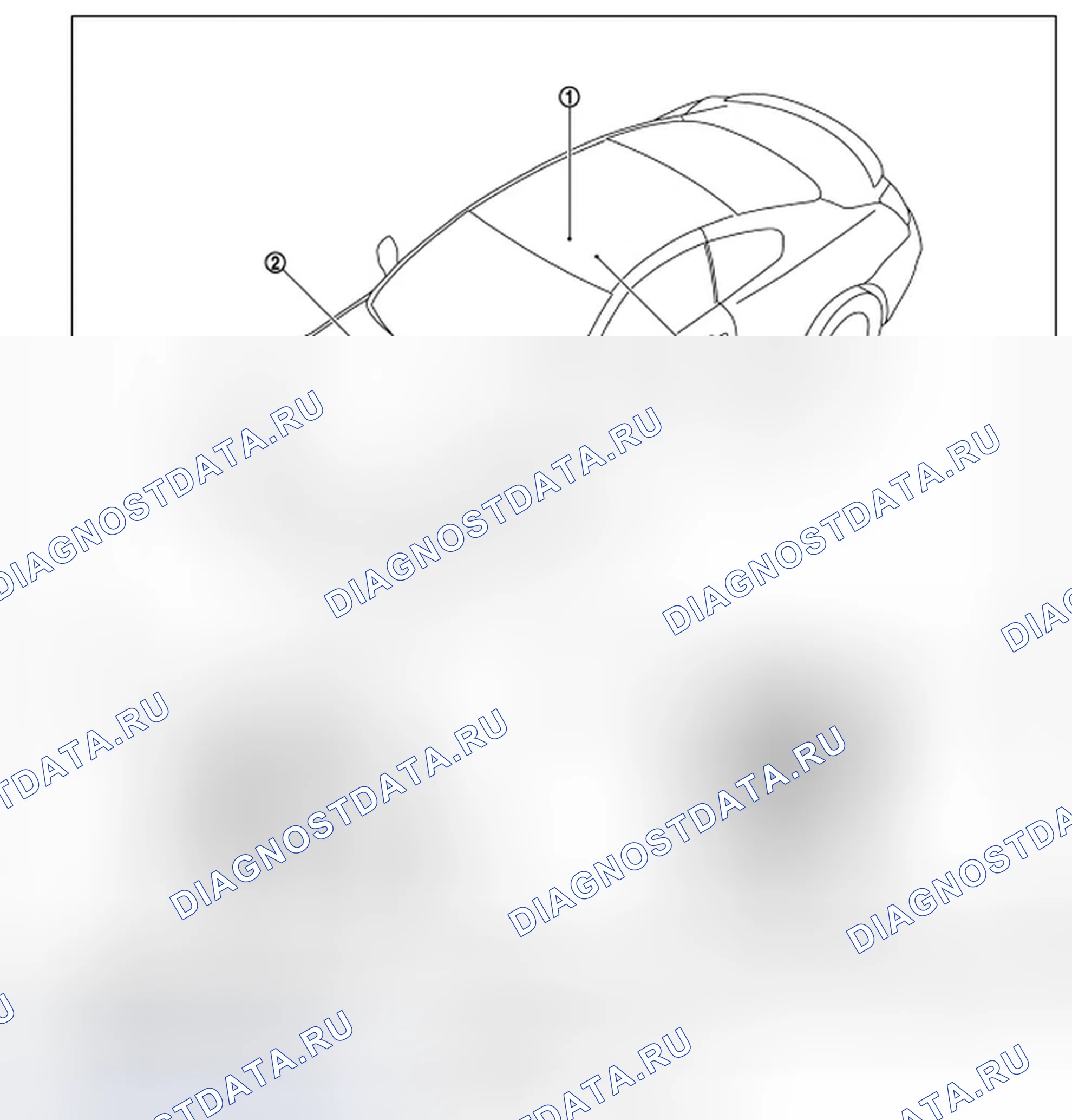 Рис. 82: Расположение компонентов. Infiniti Q60 I