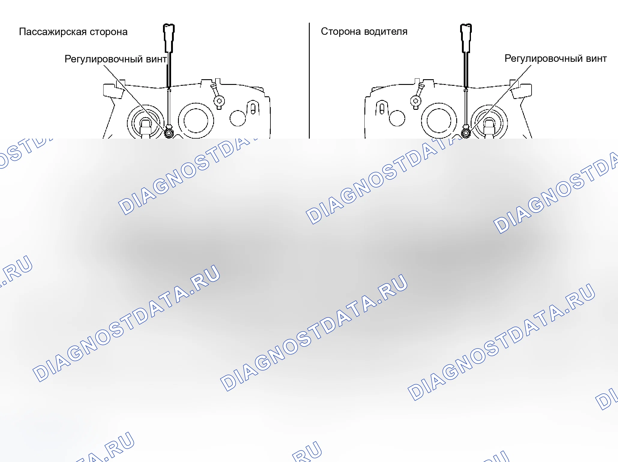 Рис. 58: РЕГУЛИРОВКА ПРИЦЕЛИВАНИЯ. Infiniti M45 II