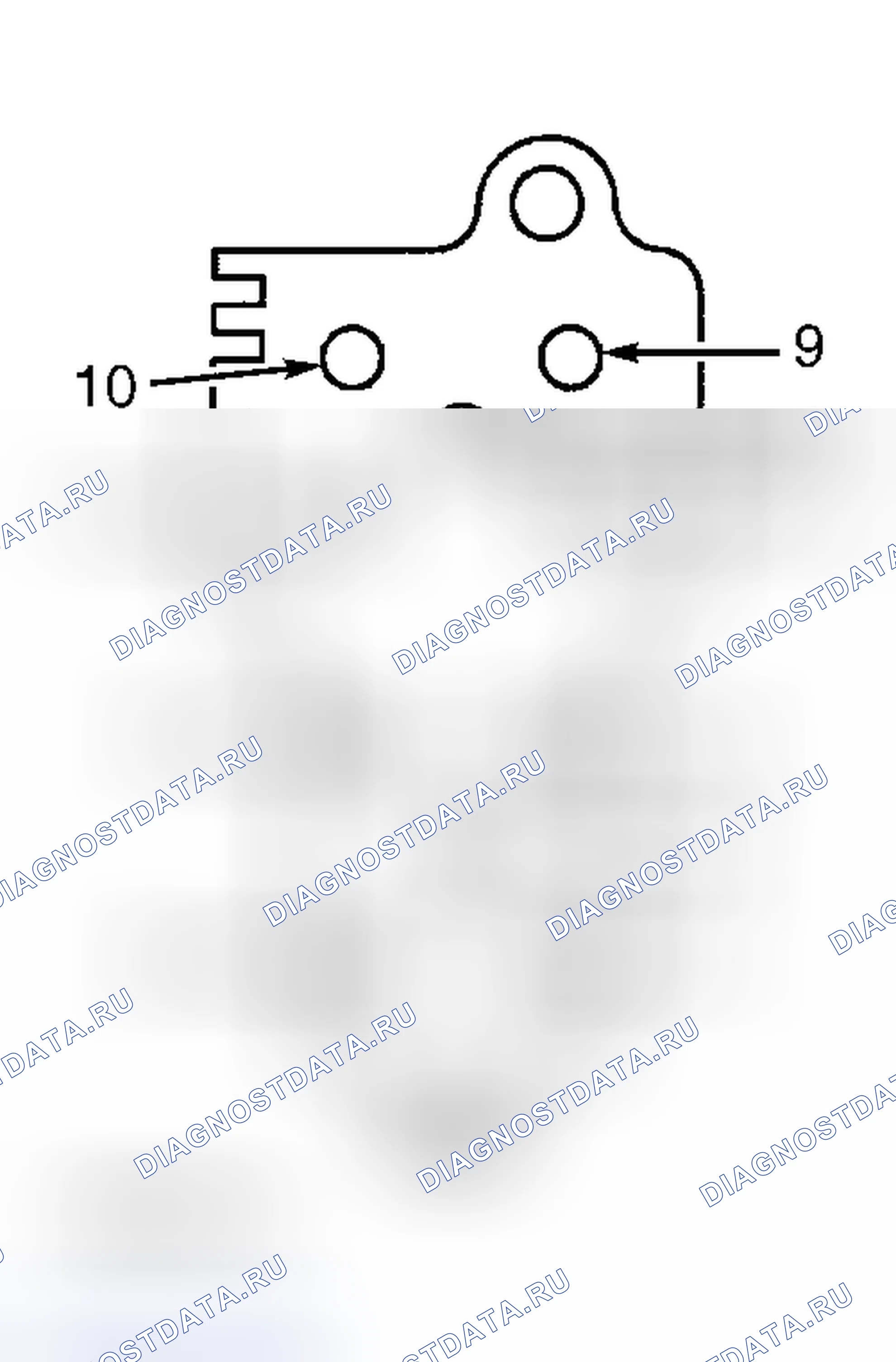 Рис. 1: ИСПЫТАНИЕ С: НЕ РАБОТАЕТ СТЕКЛОПОДЪЕМНИК ПАССАЖИРА. Ford Econoline I